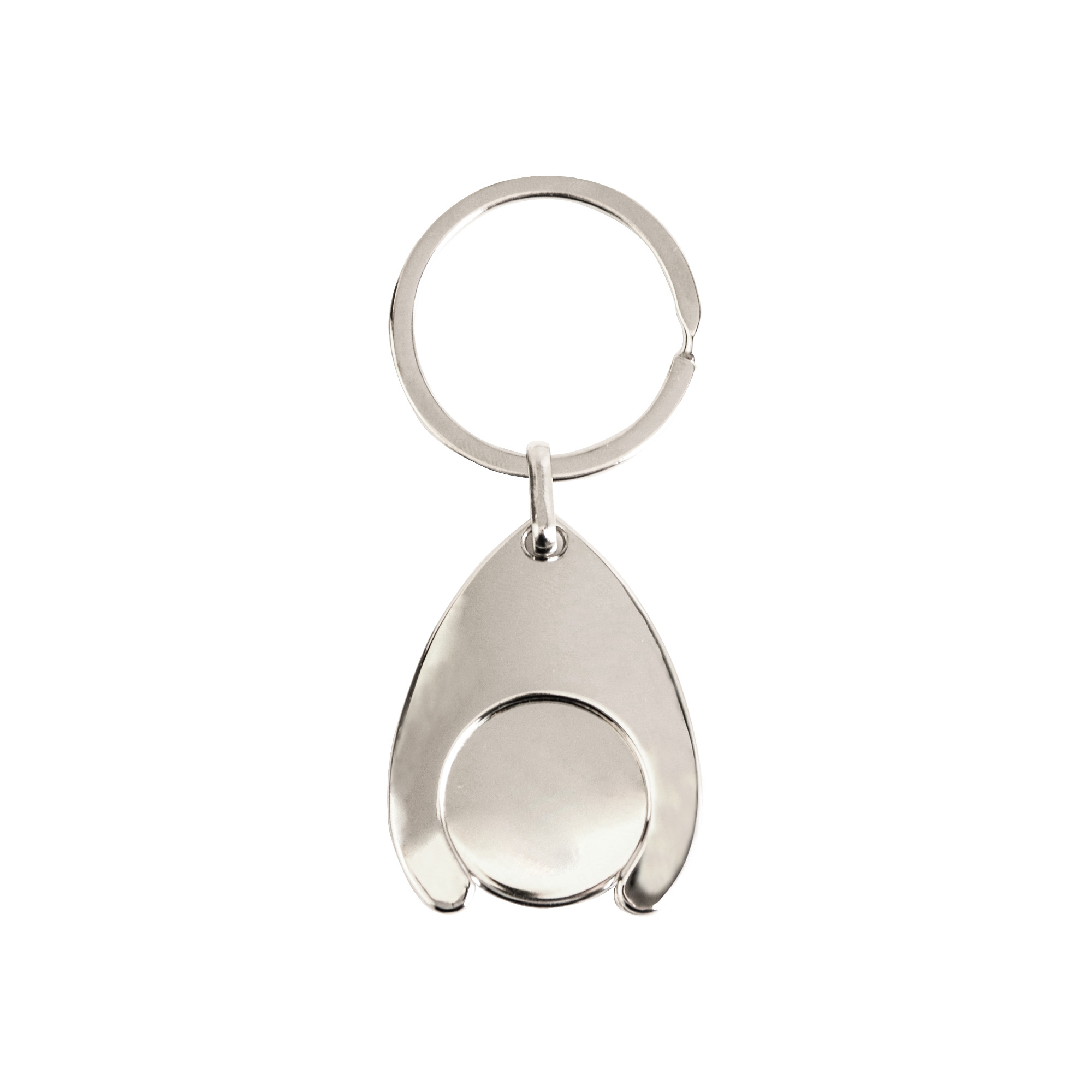 Teardrop Trolley Coin Keyring - Image 2
