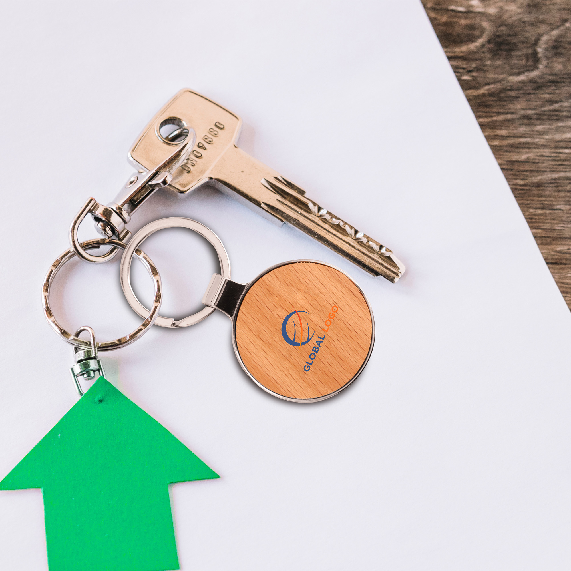 Round Wooden Keyring - Image 6