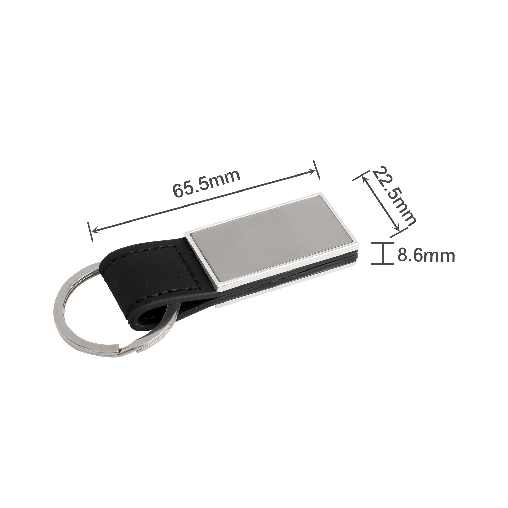 PU Leather Metal Keyring C - Image 2