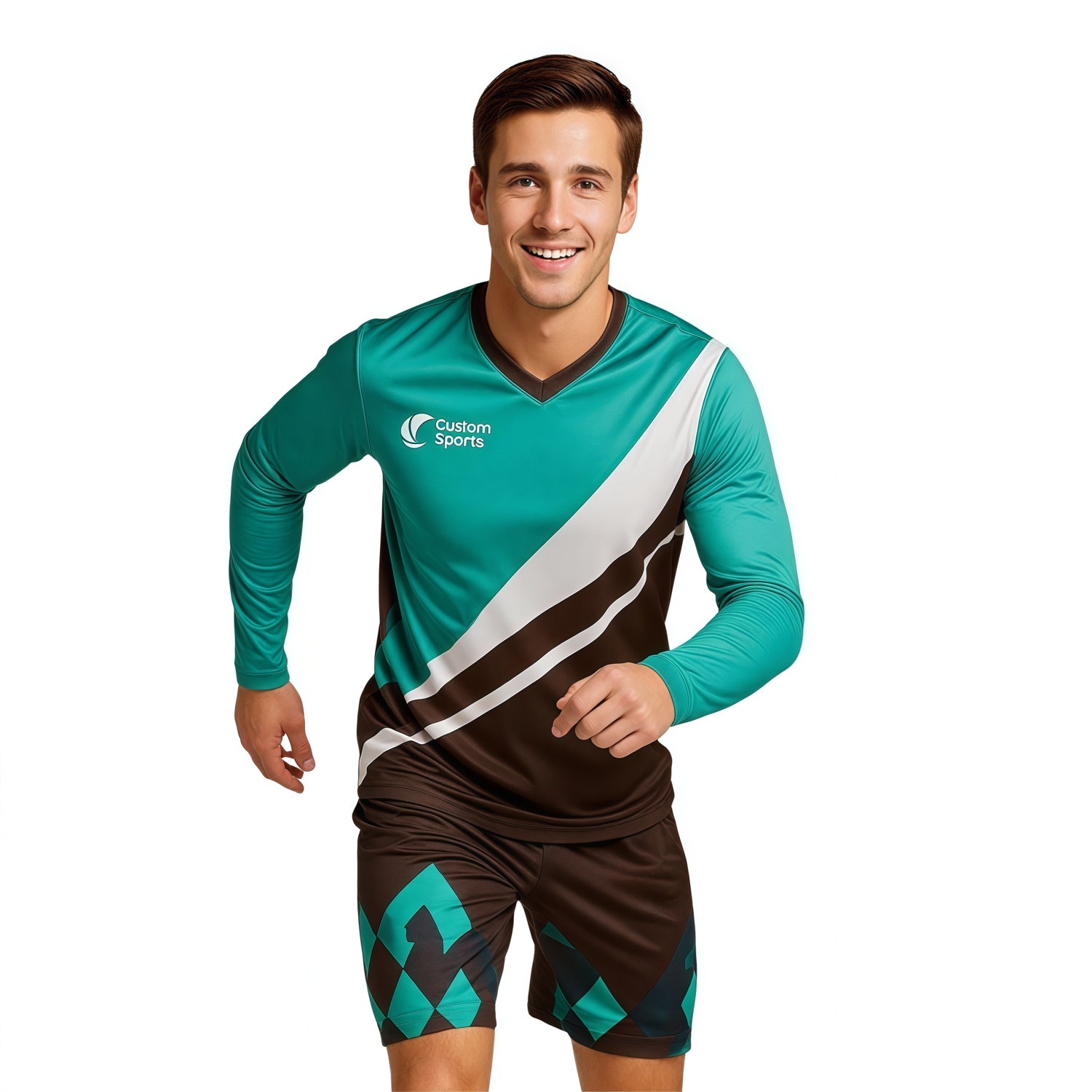Unisex Adults 100% Poly Milk Silk Sublimated Long Sleeves Football Jersey - Image 2