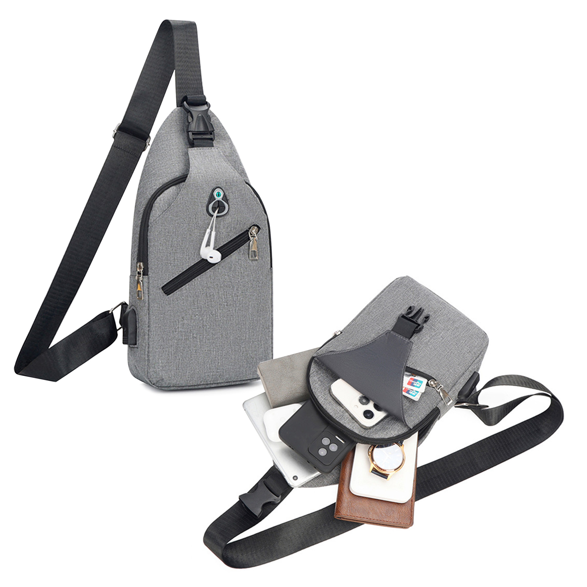 Travel Sling Chest Bag - Image 6