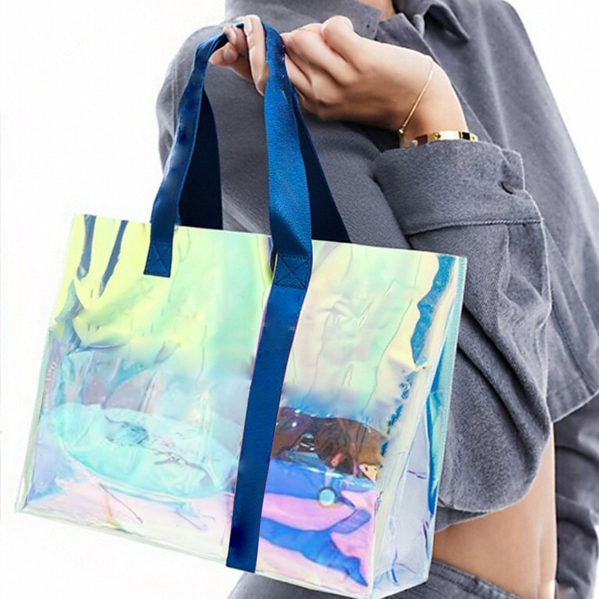 Colorful Transparent PVC Tote Bag - Image 8