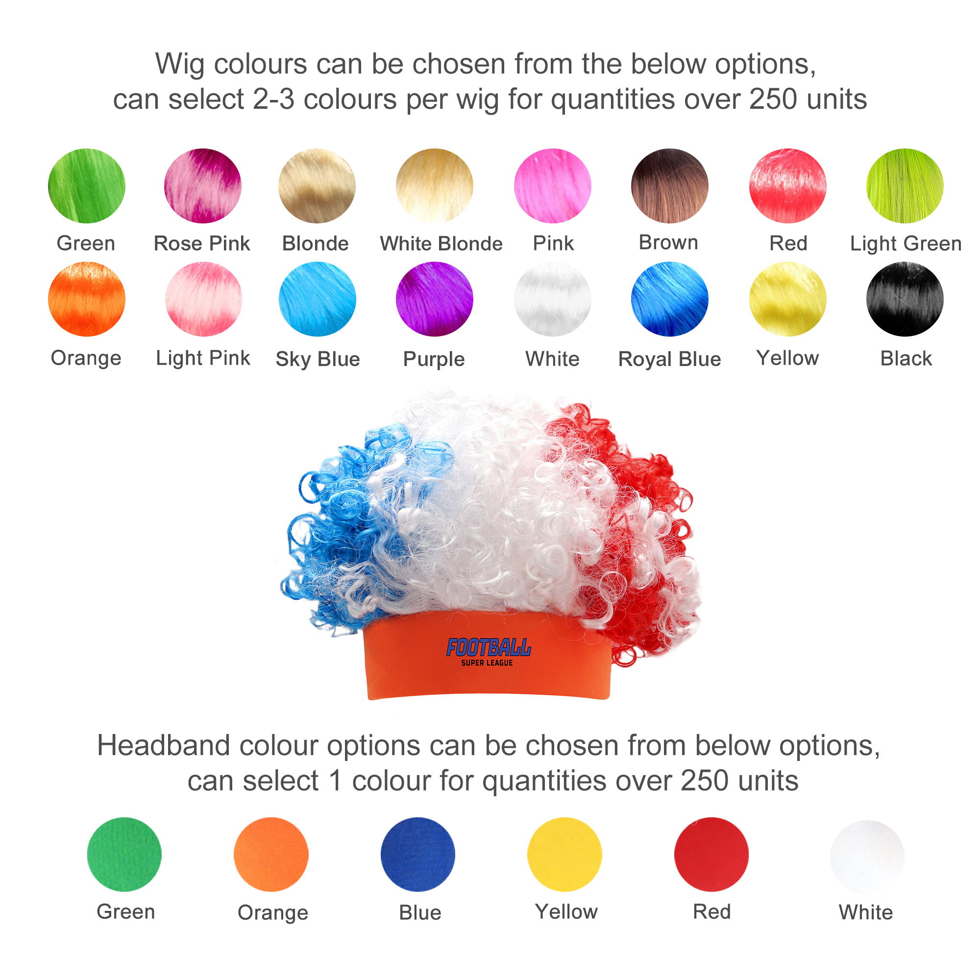 3 Colors Afro Headband Wig - Image 10