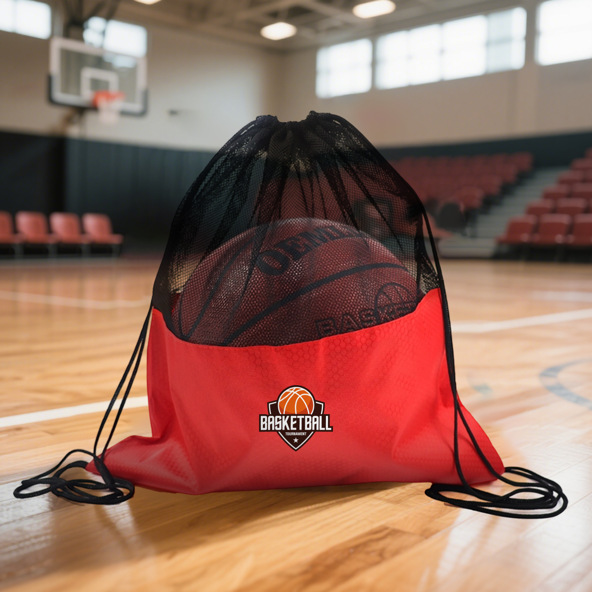 Drawstring Mesh Backpack - Image 16