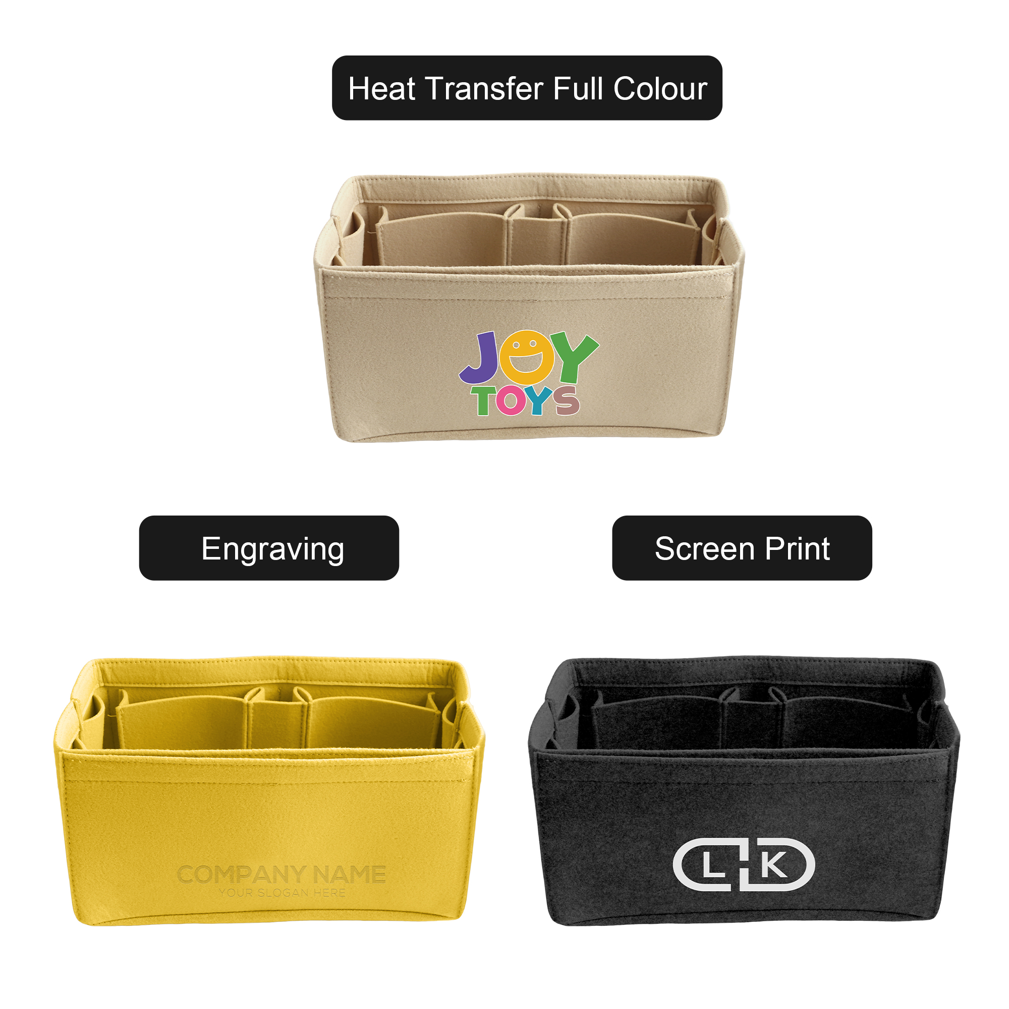 Custom Insert Felt Bag Organizer - Image 8