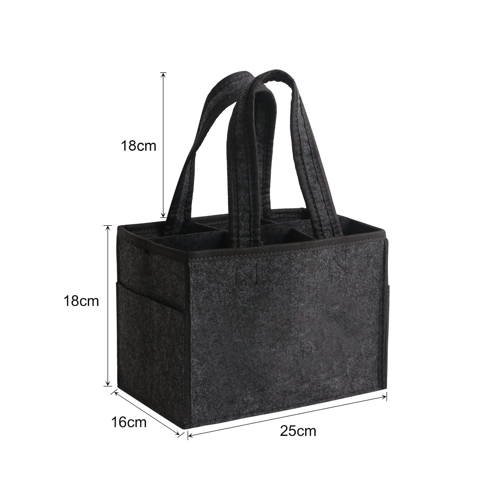Felt Wine Tote Bag - Image 5