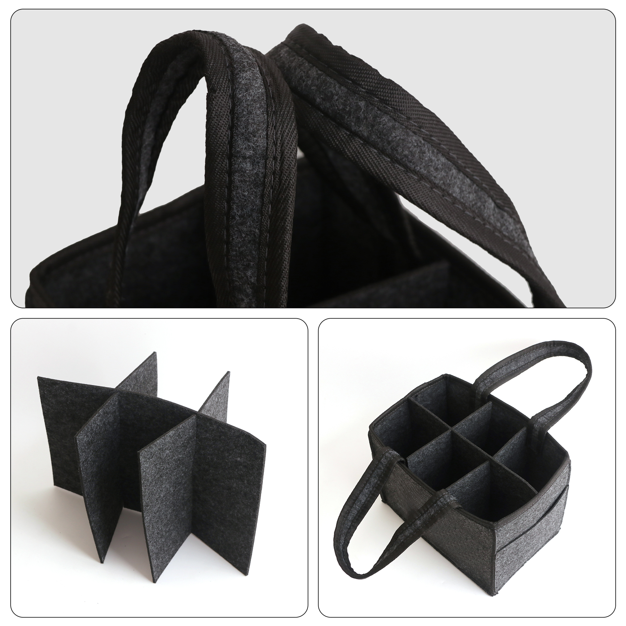 Felt Wine Tote Bag - Image 7