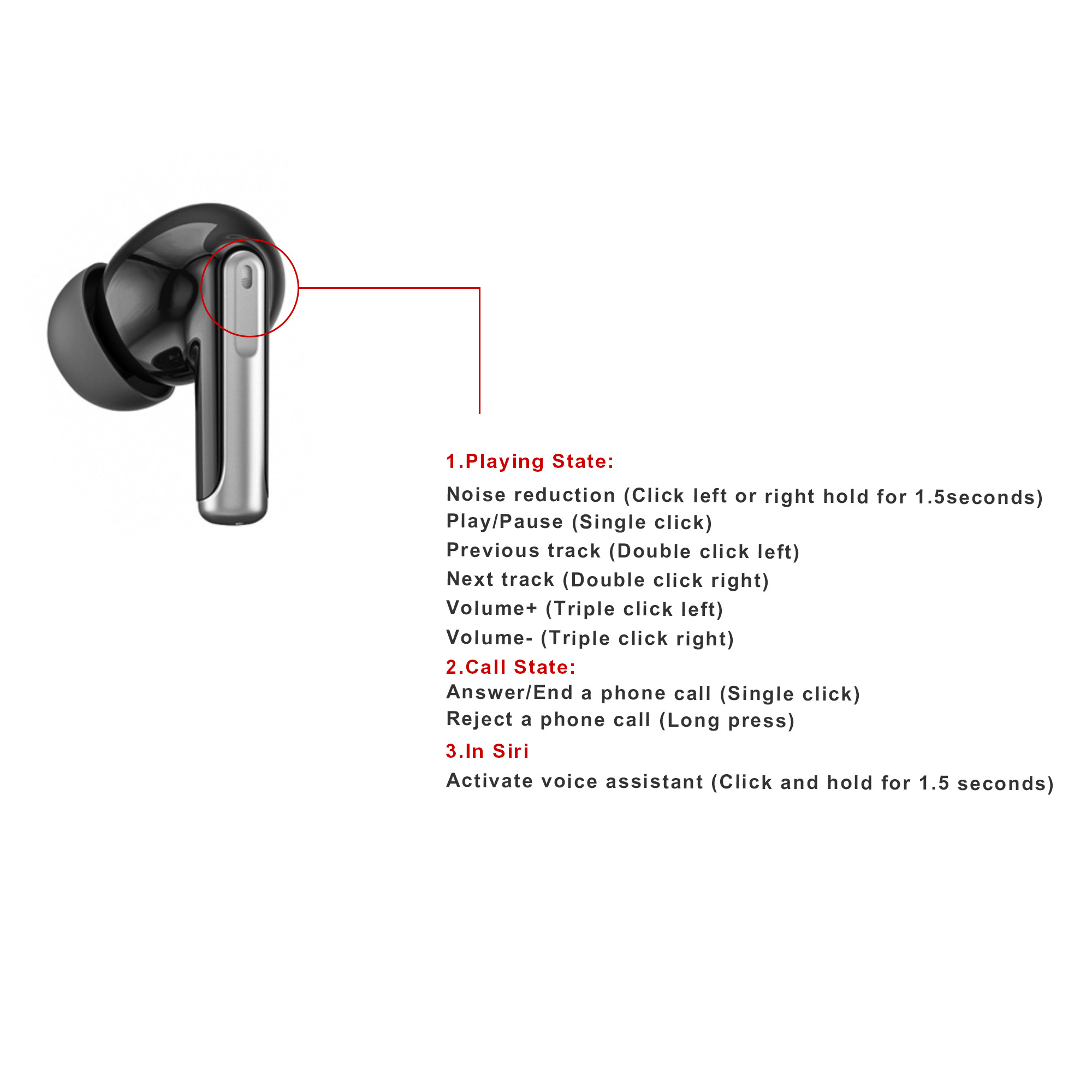Active Noise Cancelling Wireless Earbuds - Image 6