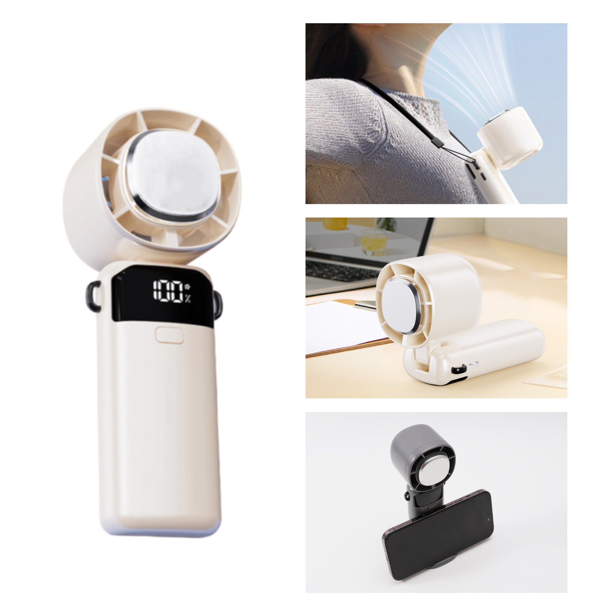 Portable Cooling Fan with Phone Stand - Image 9