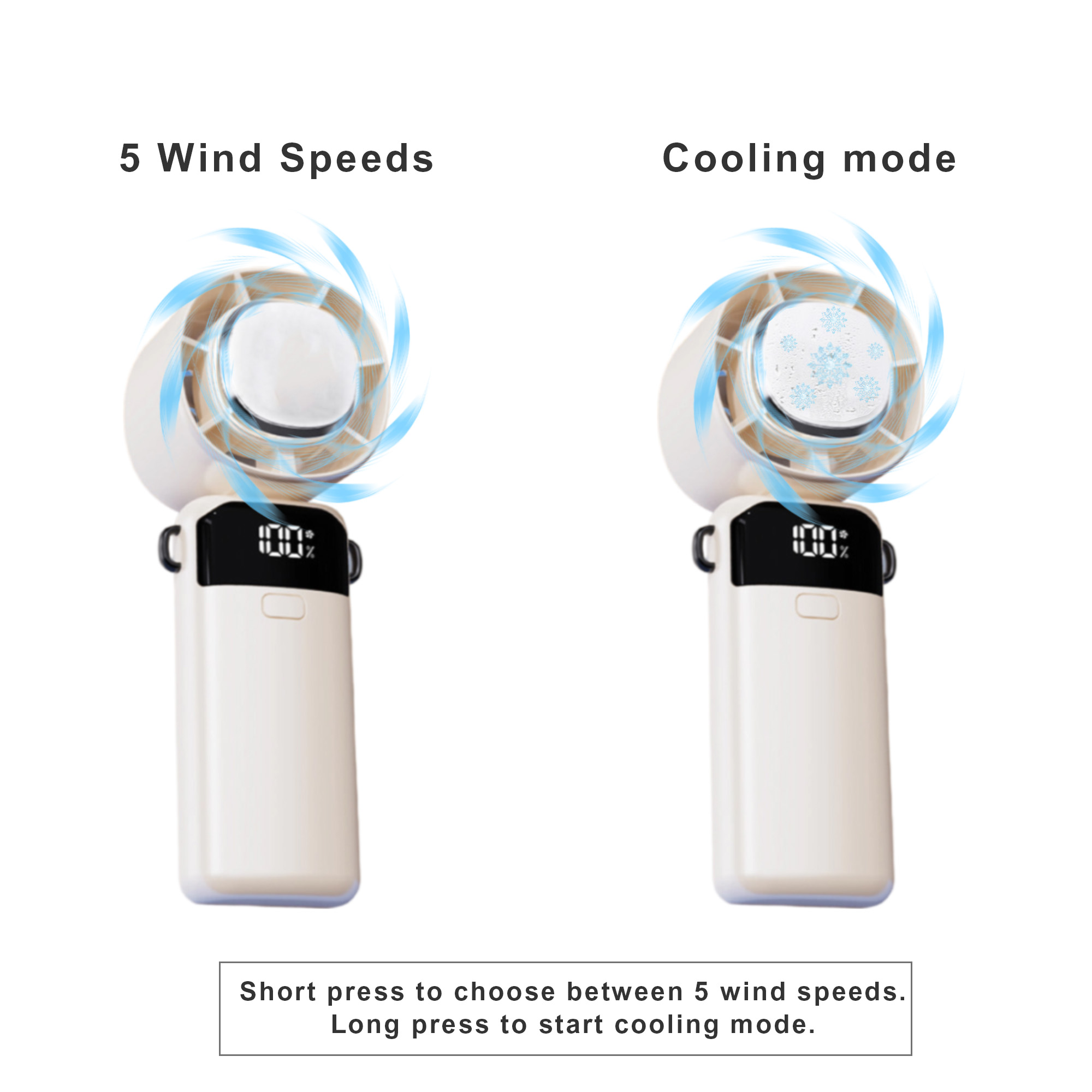 Portable Cooling Fan with Phone Stand - Image 8
