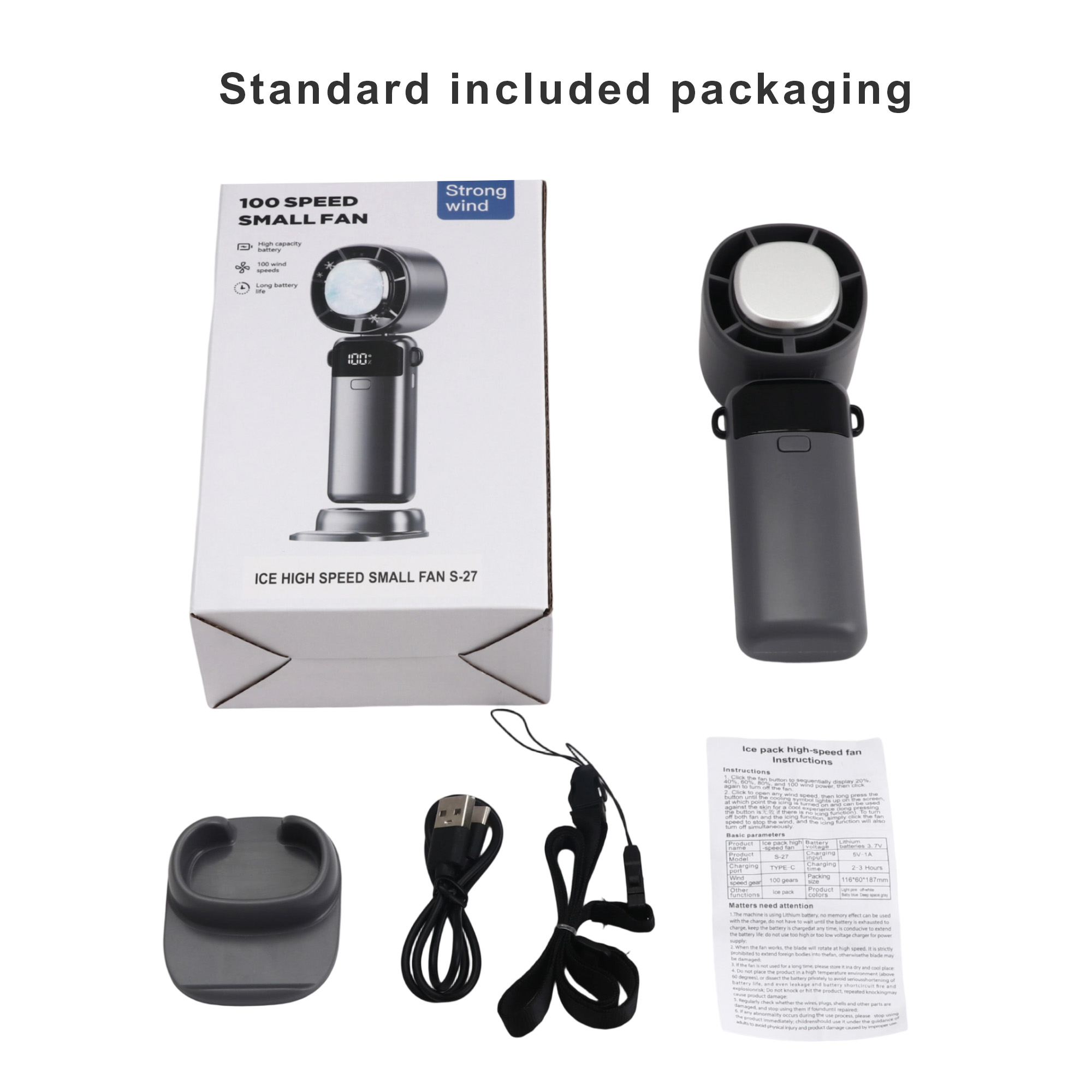 Portable Cooling Fan with Phone Stand - Image 13