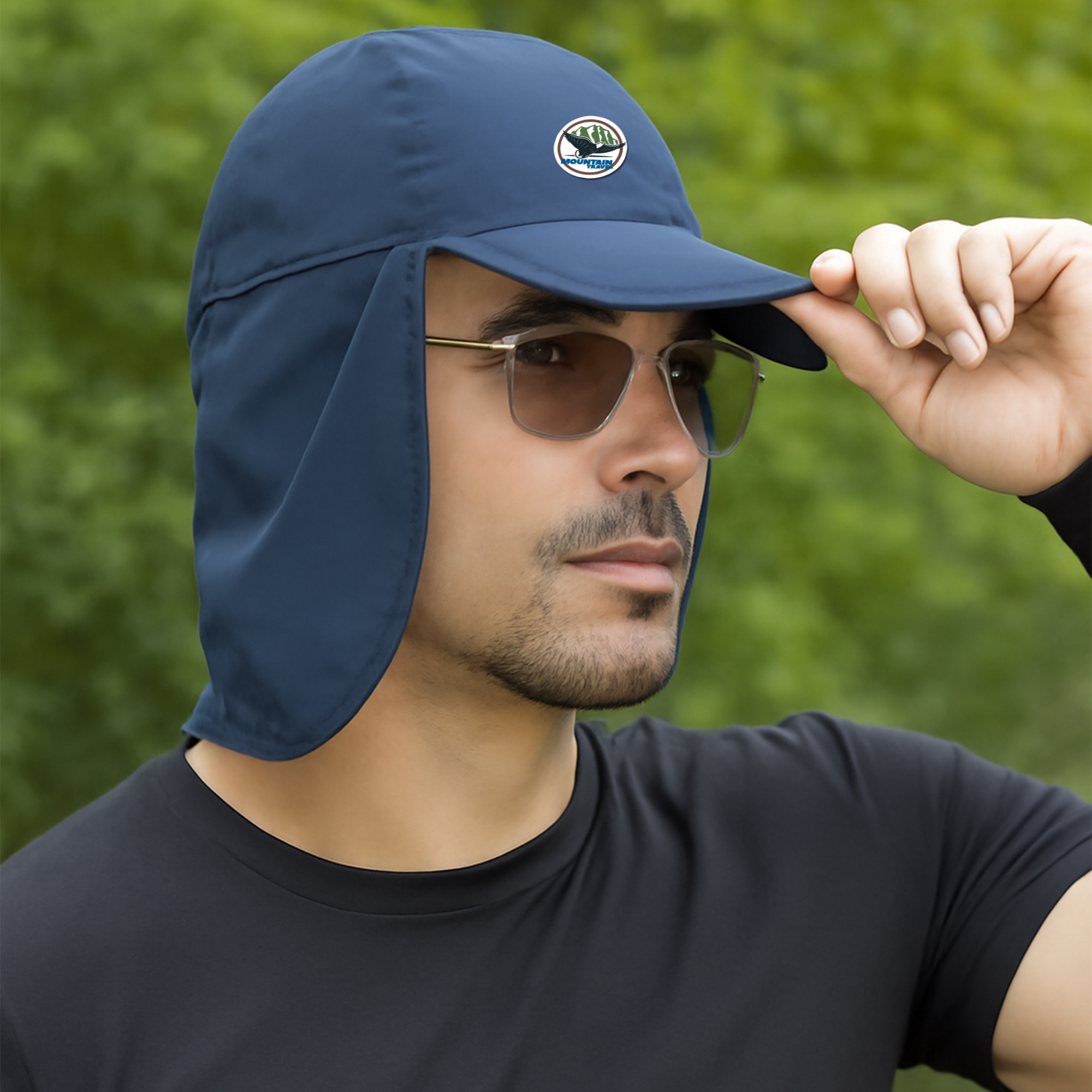 Baseball Cap with Neck Flap - Image 17