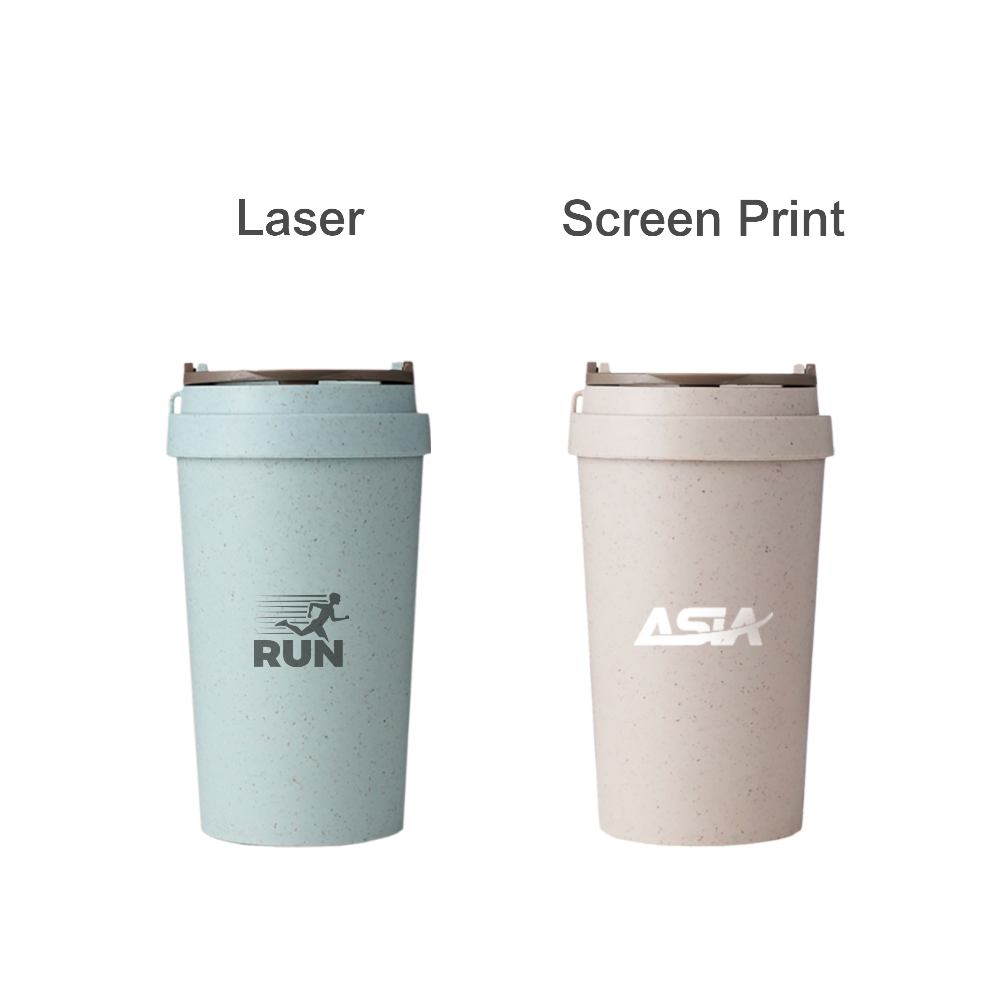 360ML Double Wall Wheat Straw Water Cup - Image 5