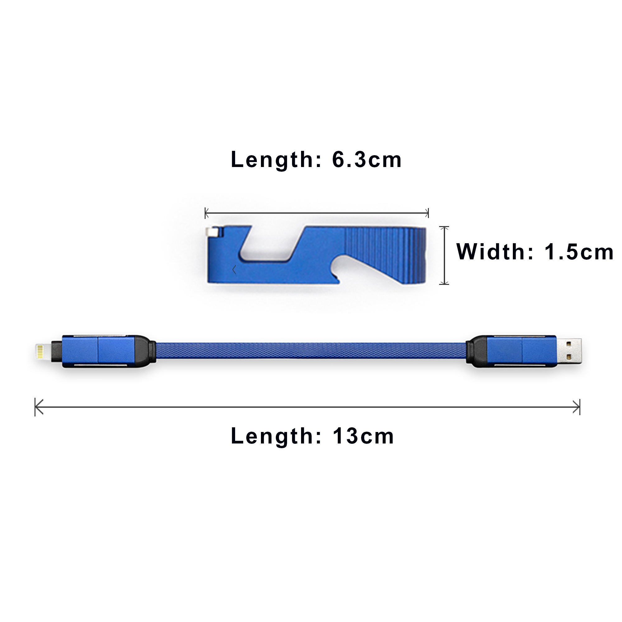 60W Charging Cable with Opener and Phone Stand - Image 7