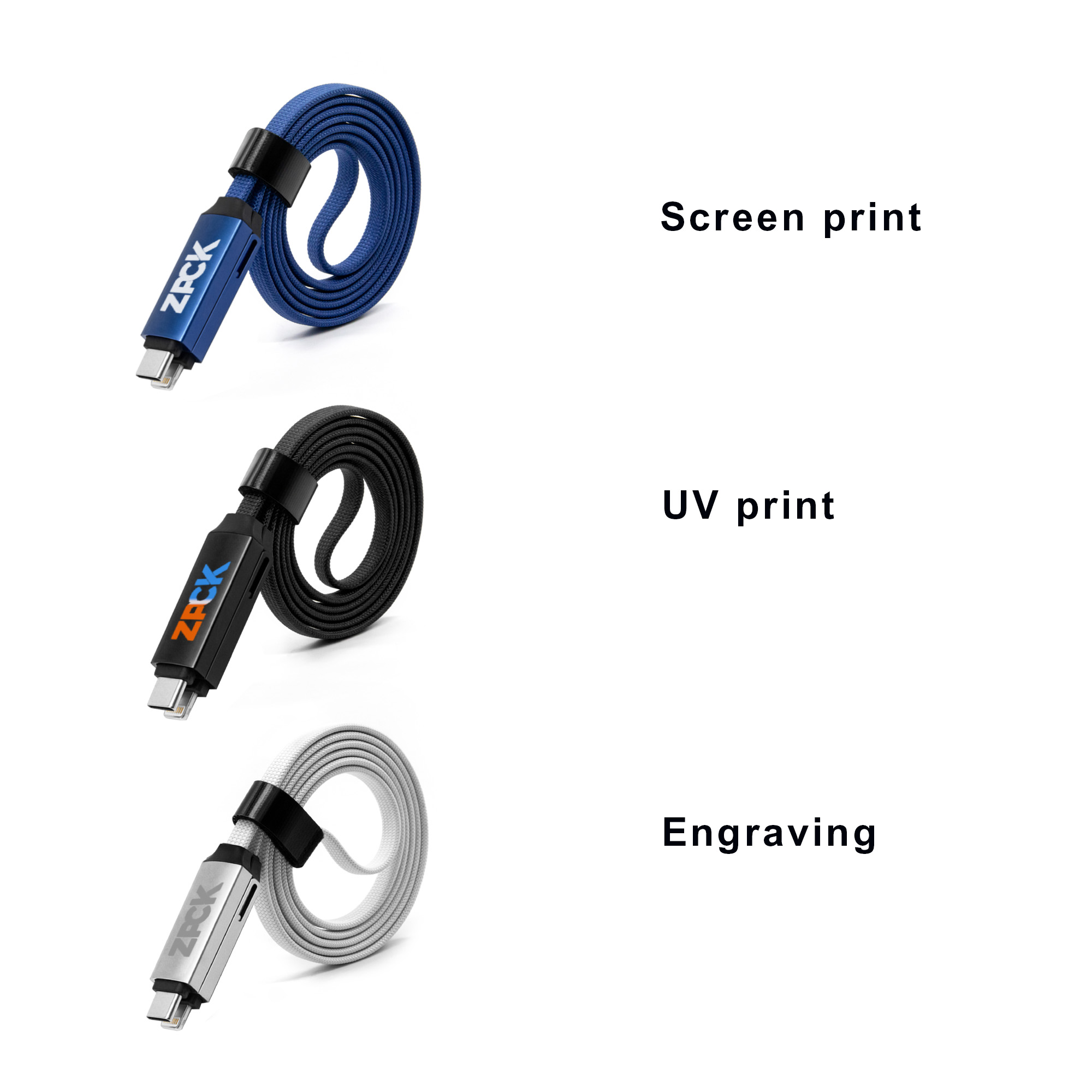 60W Long 3-In-1 Charging Cable - Image 6