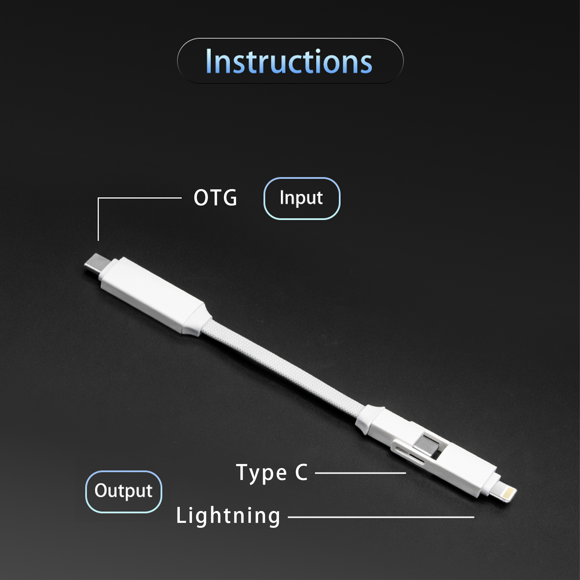 60W 3-In-1 ABS Charging Cable - Image 14
