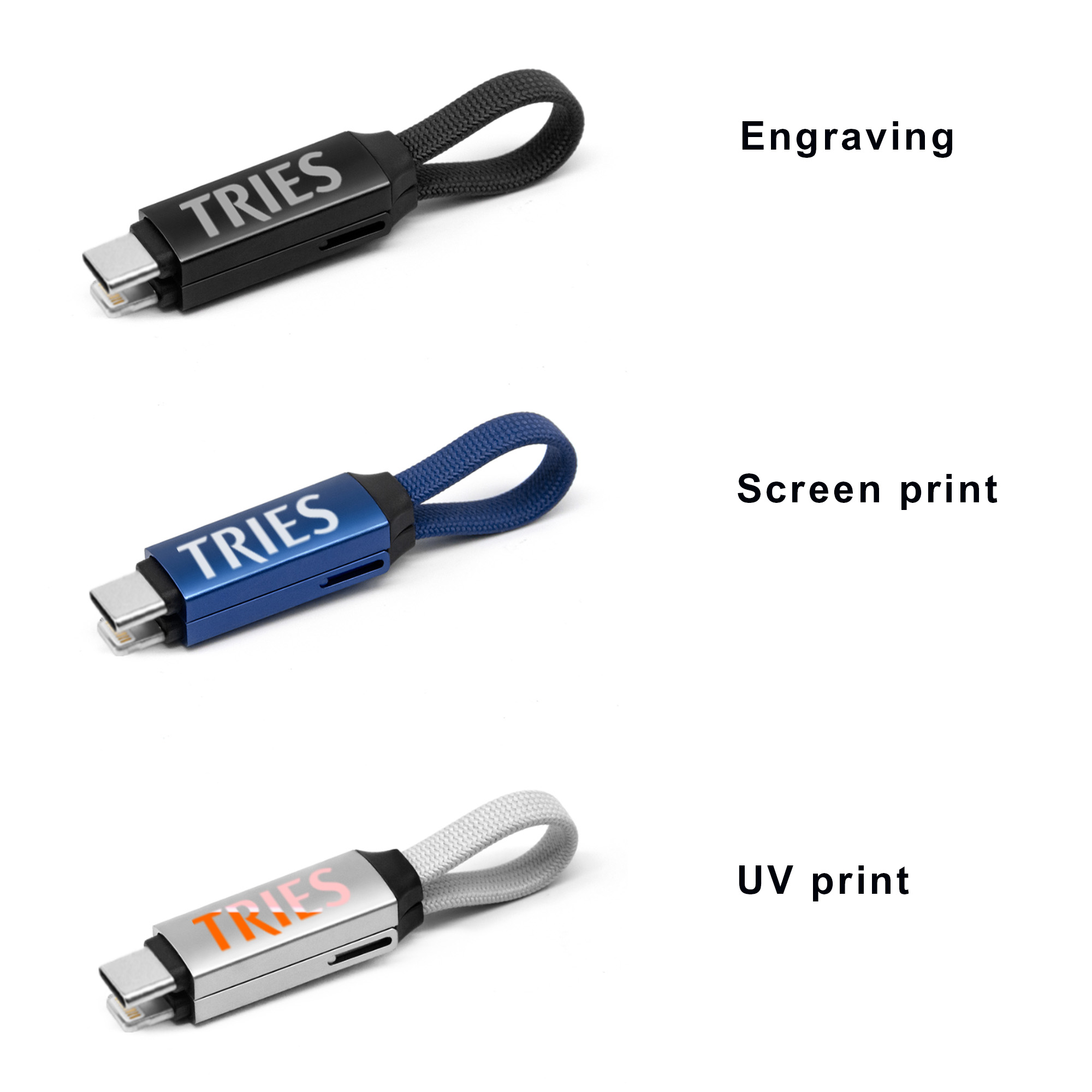 60W 3-In-1 Aluminium Charging Cable - Image 6