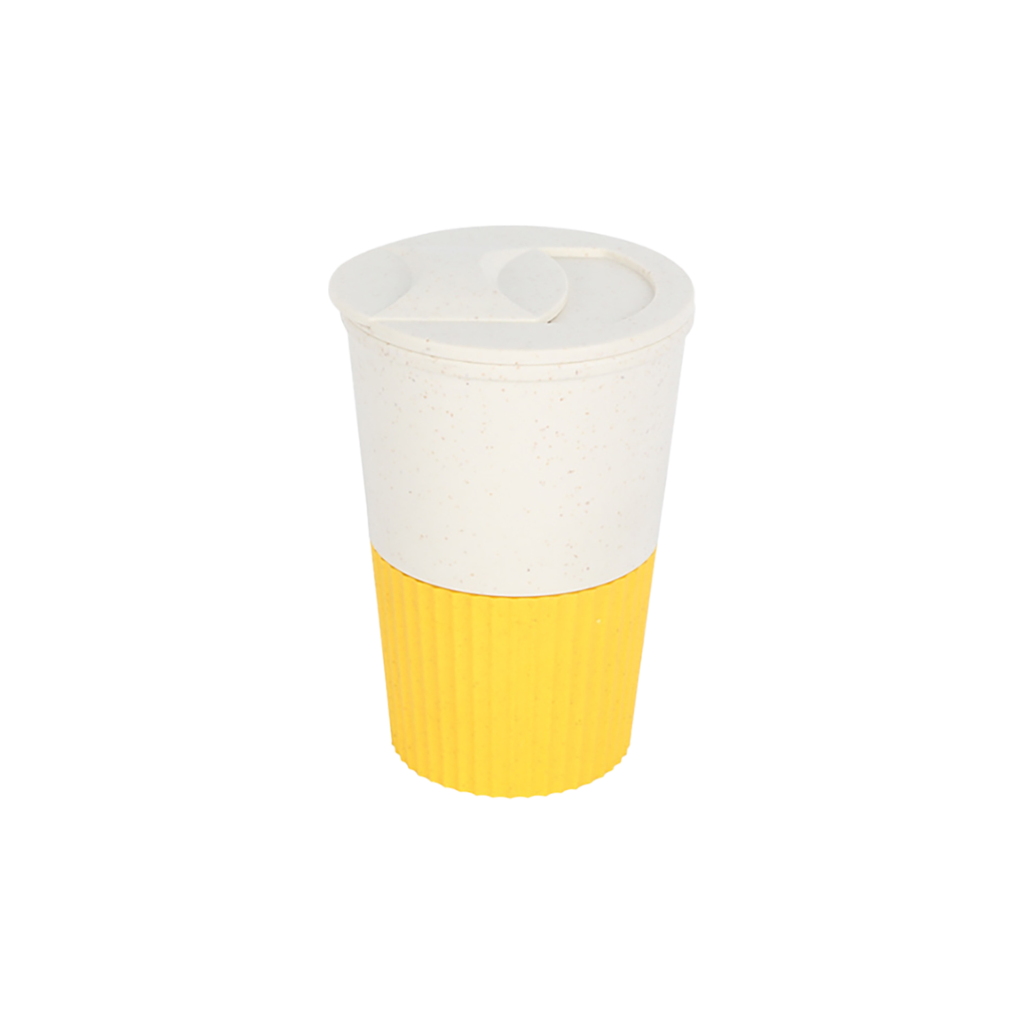 380ML Wheat Straw Water Cup with Lid - Image 3