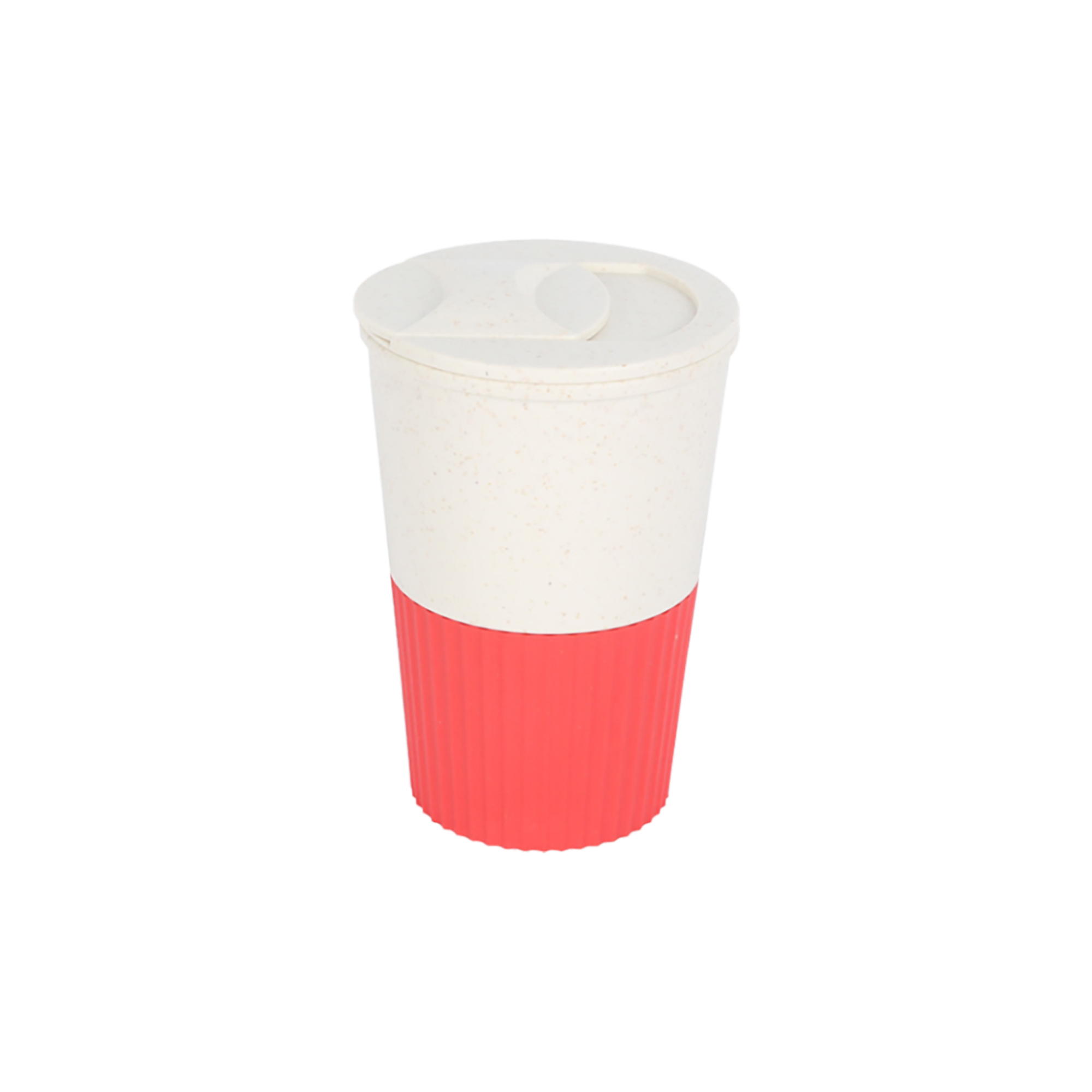 380ML Wheat Straw Water Cup with Lid - Image 4