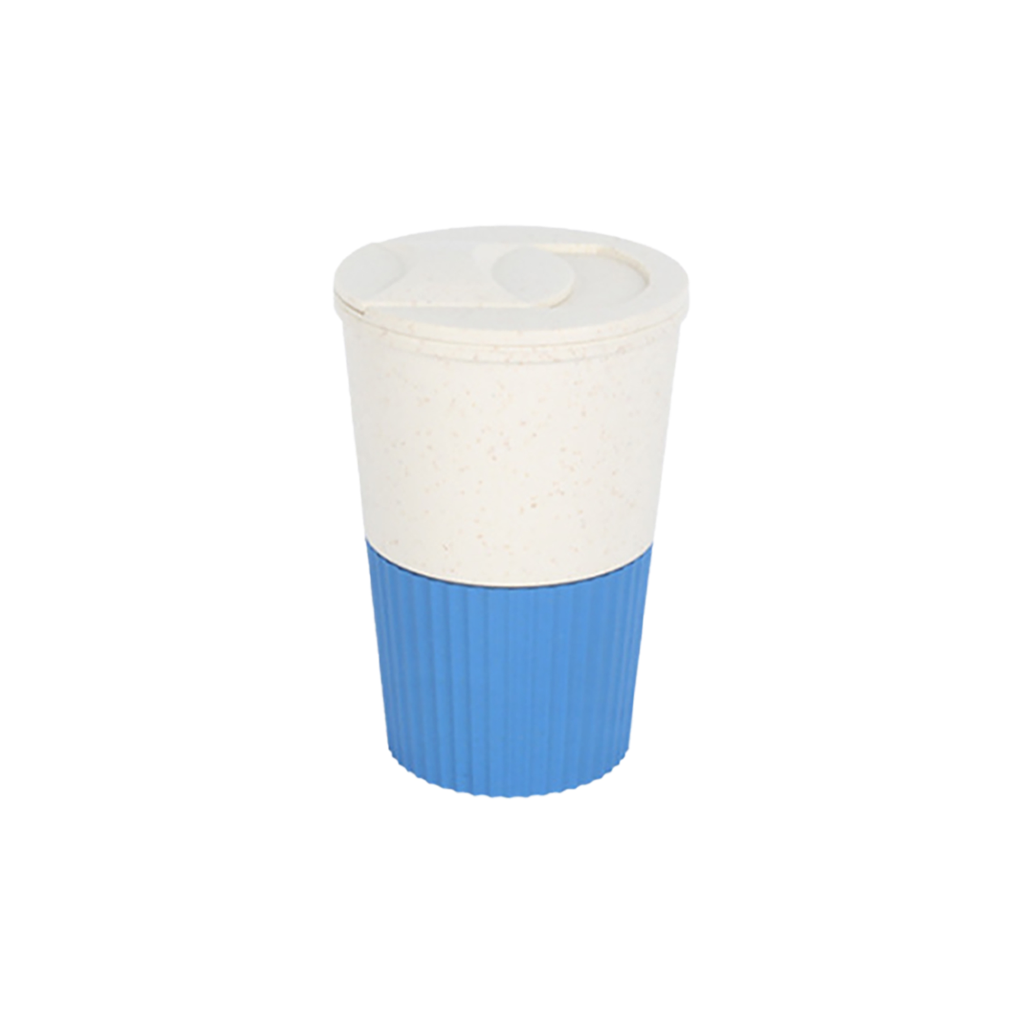 380ML Wheat Straw Water Cup with Lid - Image 2