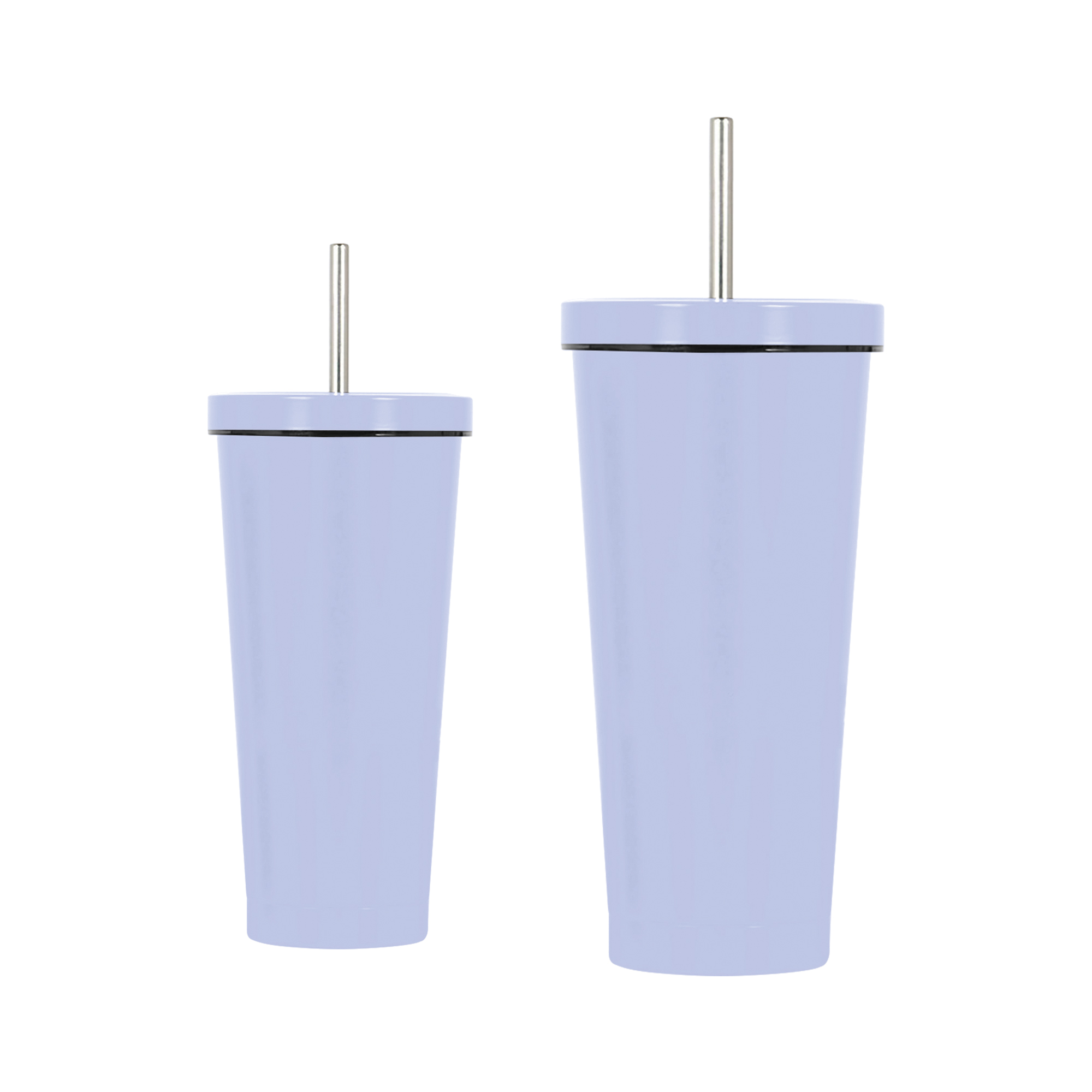 480ML/650ML Double Wall Stainless Steel Tumbler with Straw - Image 7