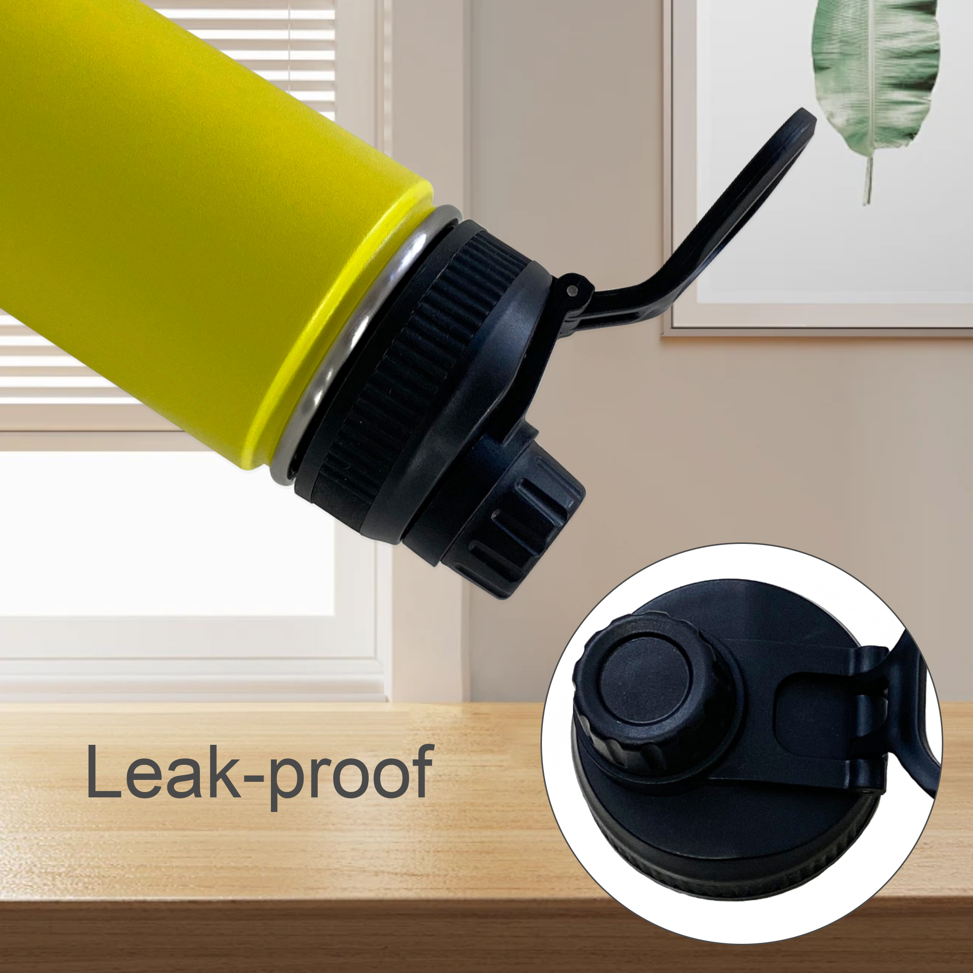 450ML/580ML/800ML Stainless Steel Double Wall Vacuum Drink Bottle with Carry Handle - Image 16