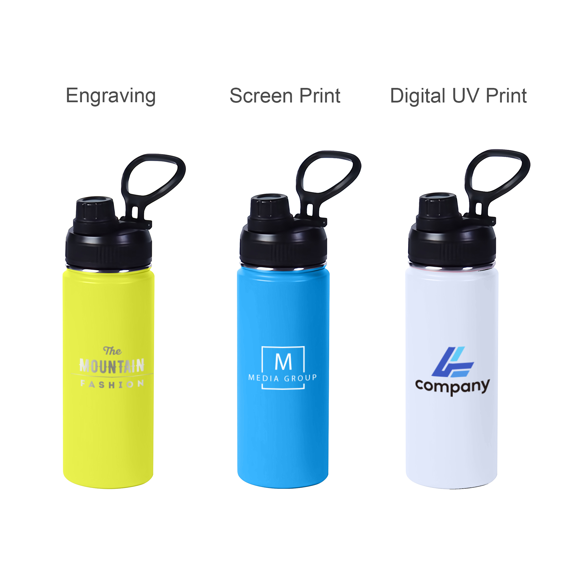 450ML/580ML/800ML Stainless Steel Double Wall Vacuum Drink Bottle with Carry Handle - Image 15
