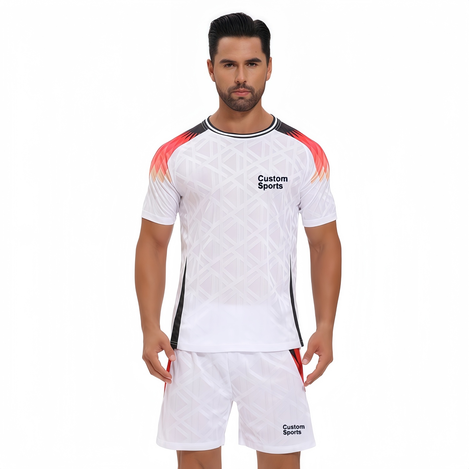 100% Polyester Sublimated Breathable Soccer Shorts With Lining - Image 2