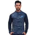 Polyester Spandex Sublimated Stand-Up Collar  1/4 Zip Raglan Jacket