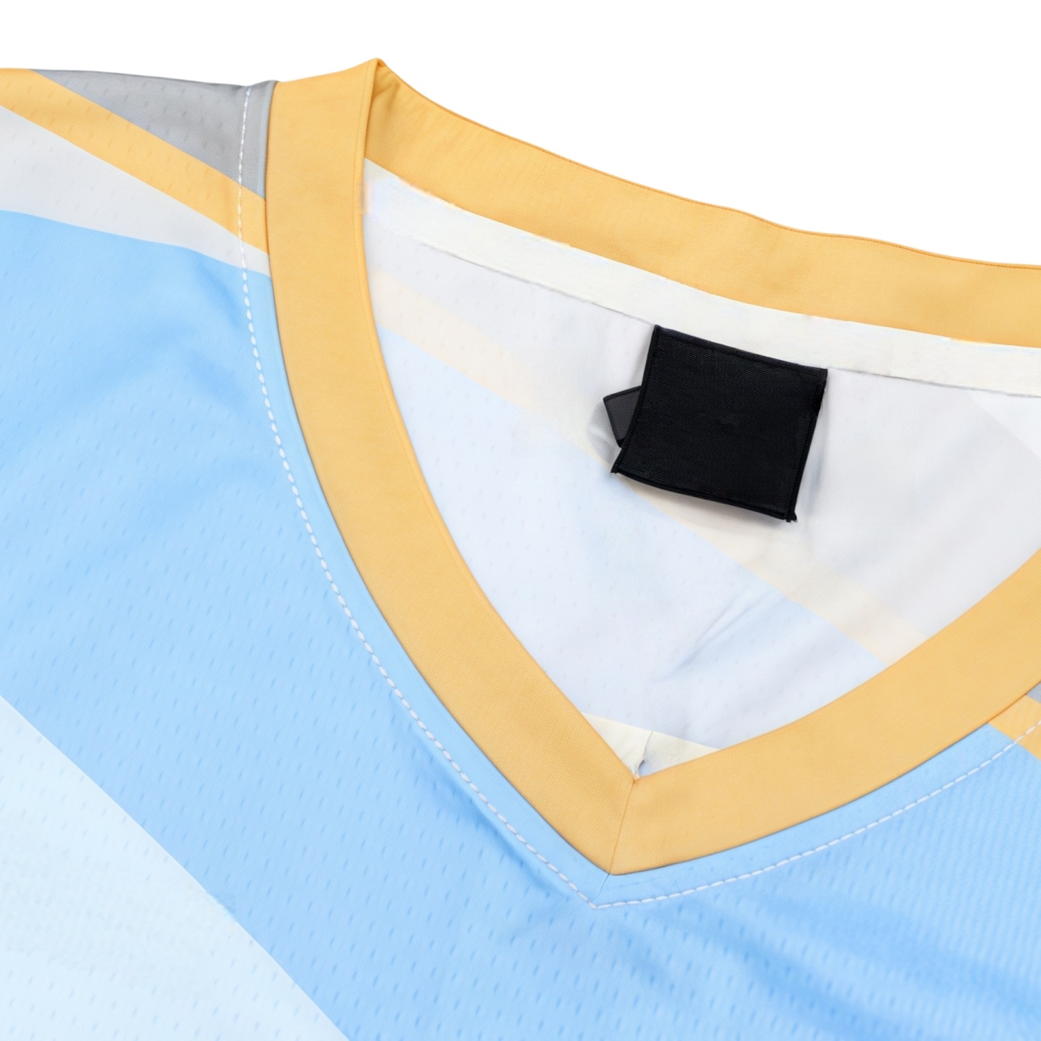 100% Polyester Sublimated Breathable Small V-Neck Sleeveless Sport Jersey - Image 5
