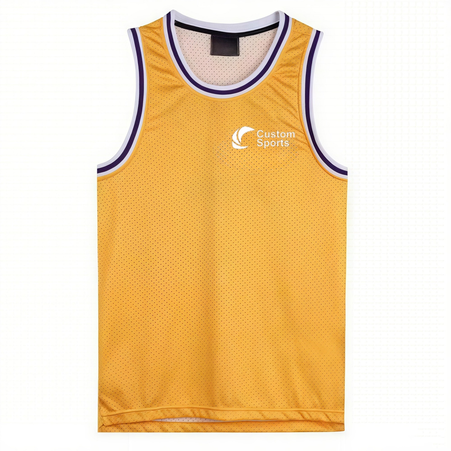 100% Polyester Sublimated Crew Neck Sleeveless Sport Jersey - Image 3
