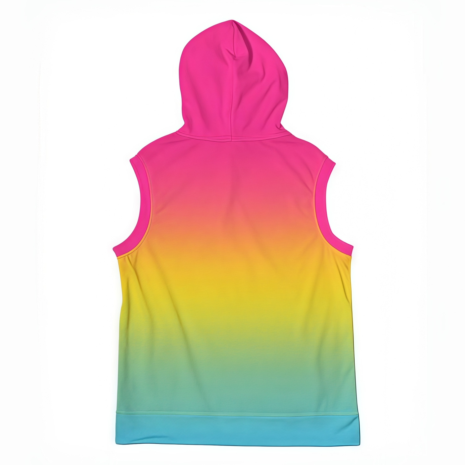 100% Polyester Micro Mesh Sublimated Sleeveless Hoodie With Pocket - Image 4
