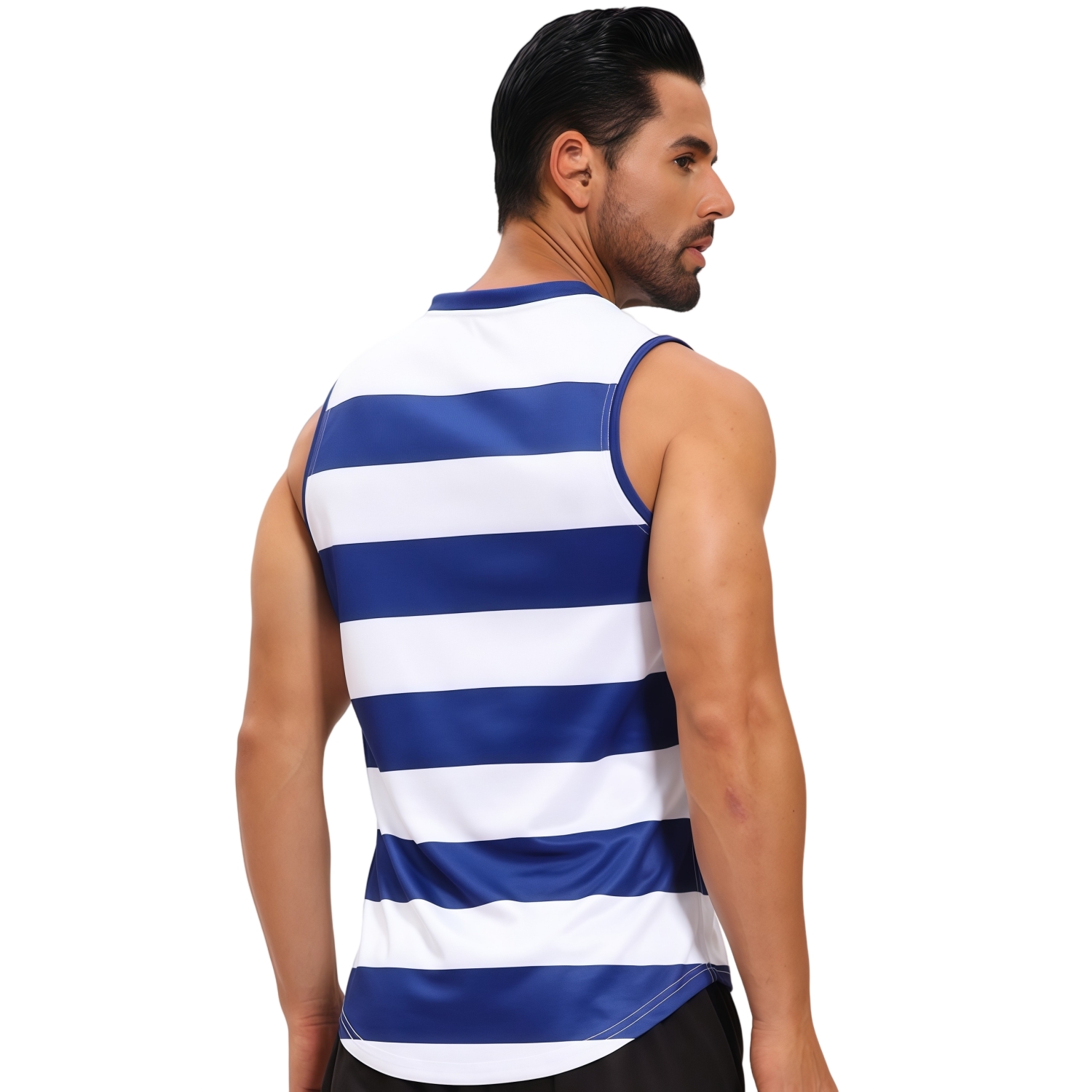 100% Polyester Micro Mesh Sublimated Special V-Neck Singlet - Image 3