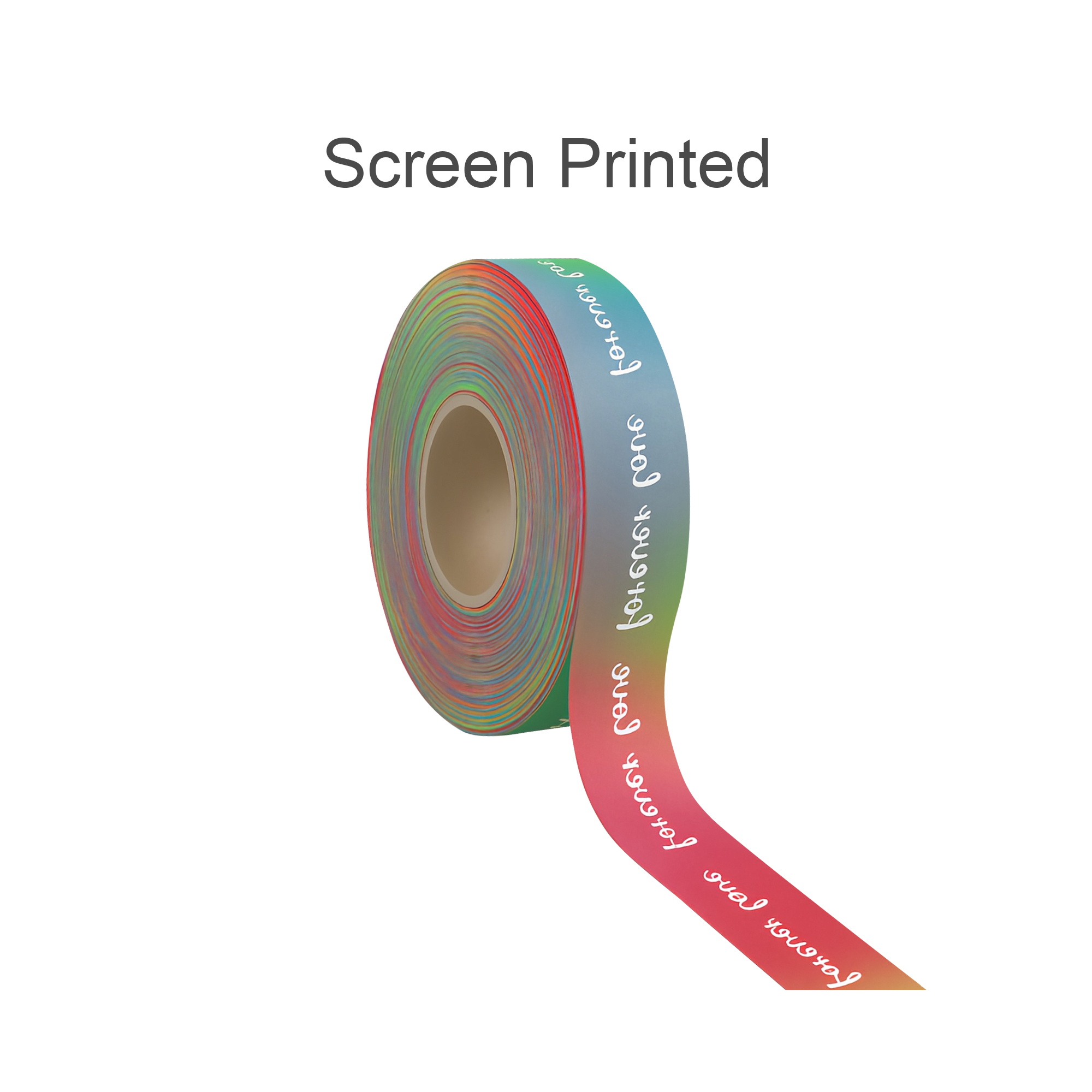 19mm Rainbow Satin Polyester Ribbon - Image 4