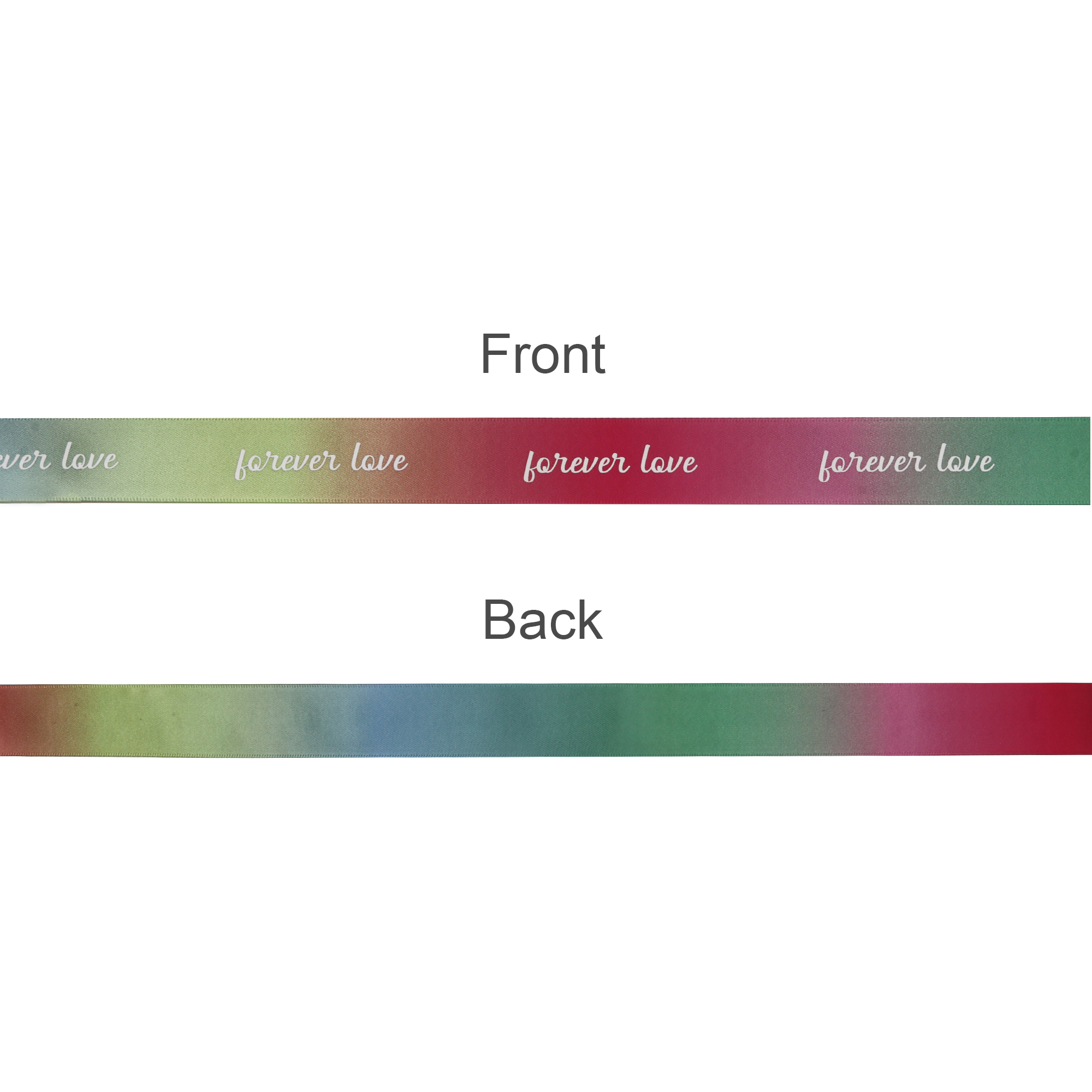 19mm Rainbow Satin Polyester Ribbon - Image 5