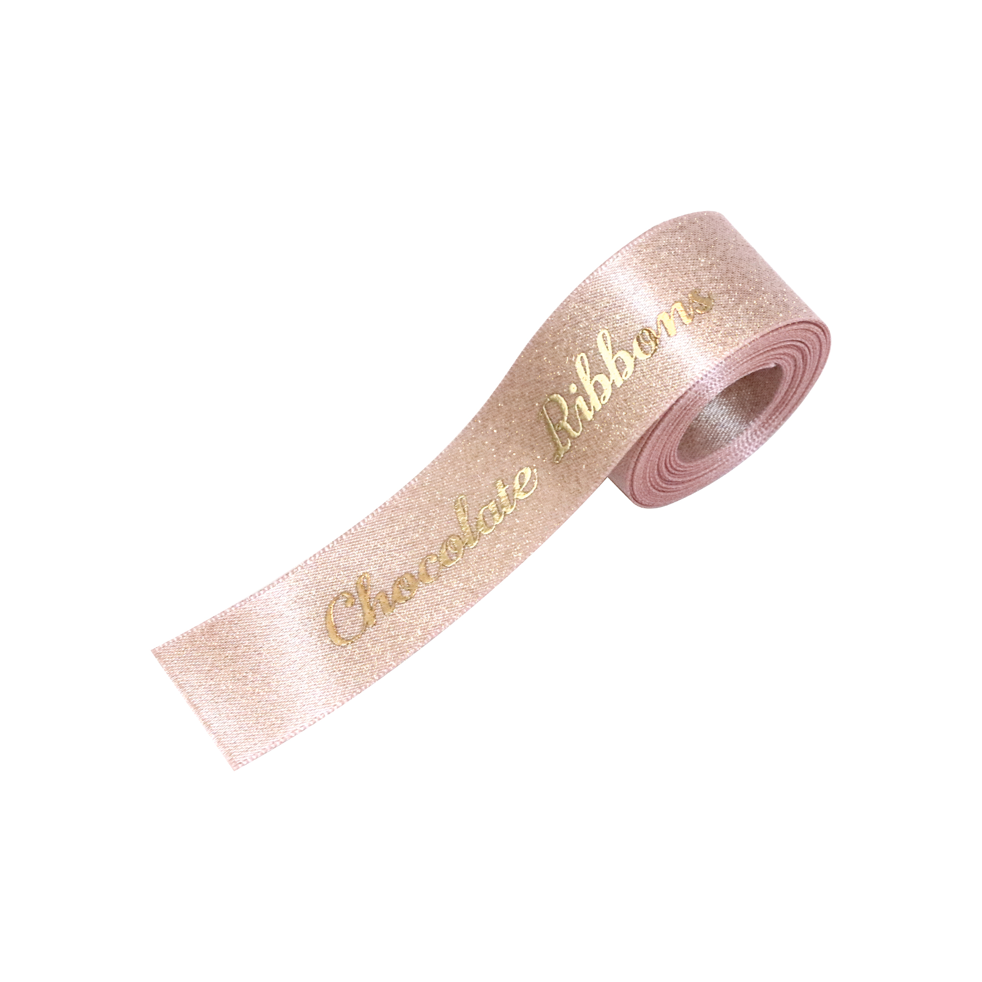 16mm Glitter Gold Purl Satin Ribbon - Image 2