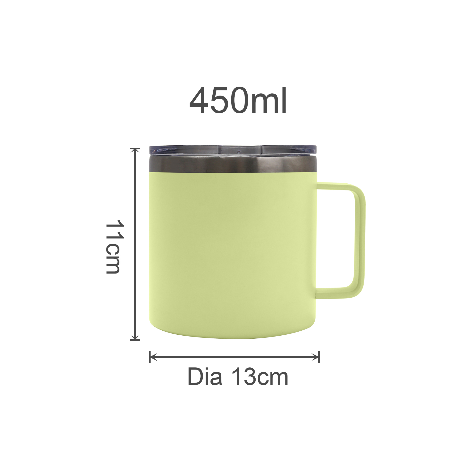 450ML RCS Recycled Stainless Steel Office Coffee Cup - Image 8