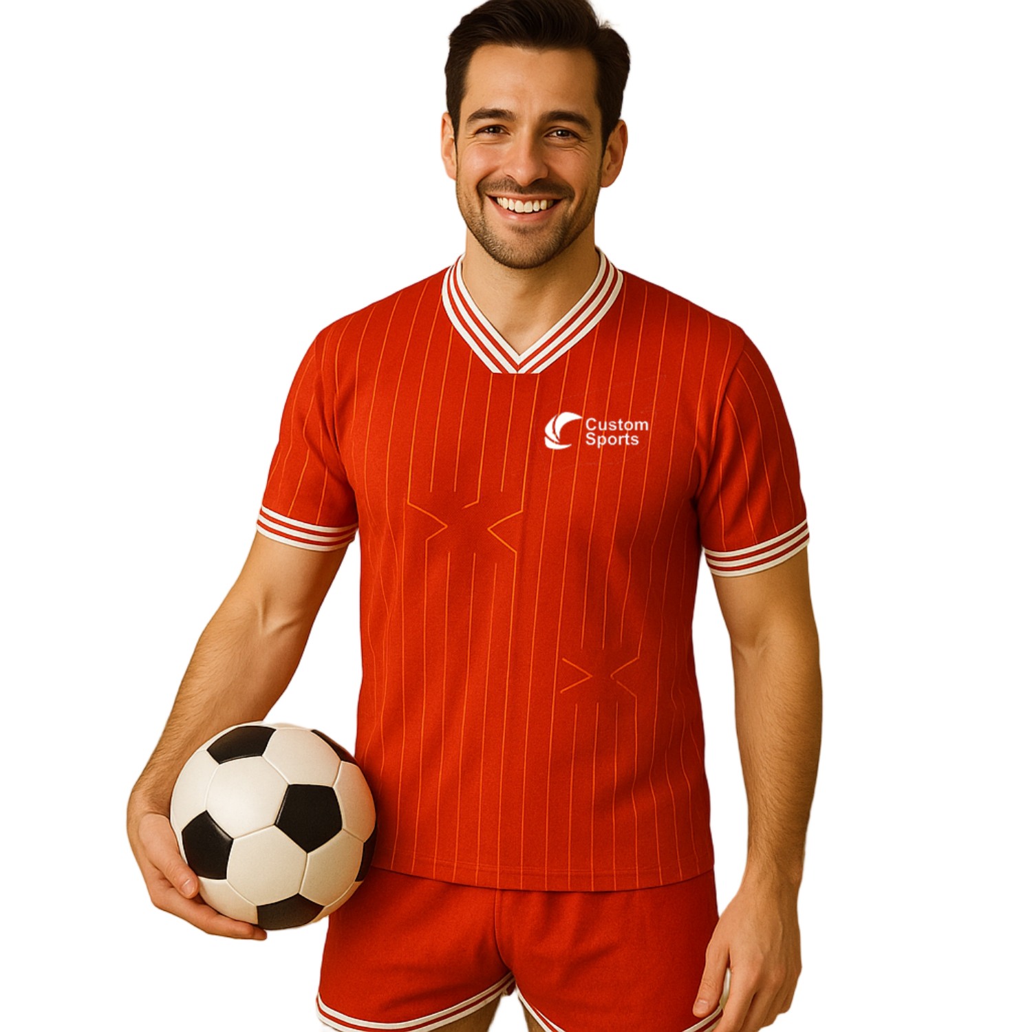 100% Polyester Sublimated Breathable V-Neck Raglan T-shirt - Image 2