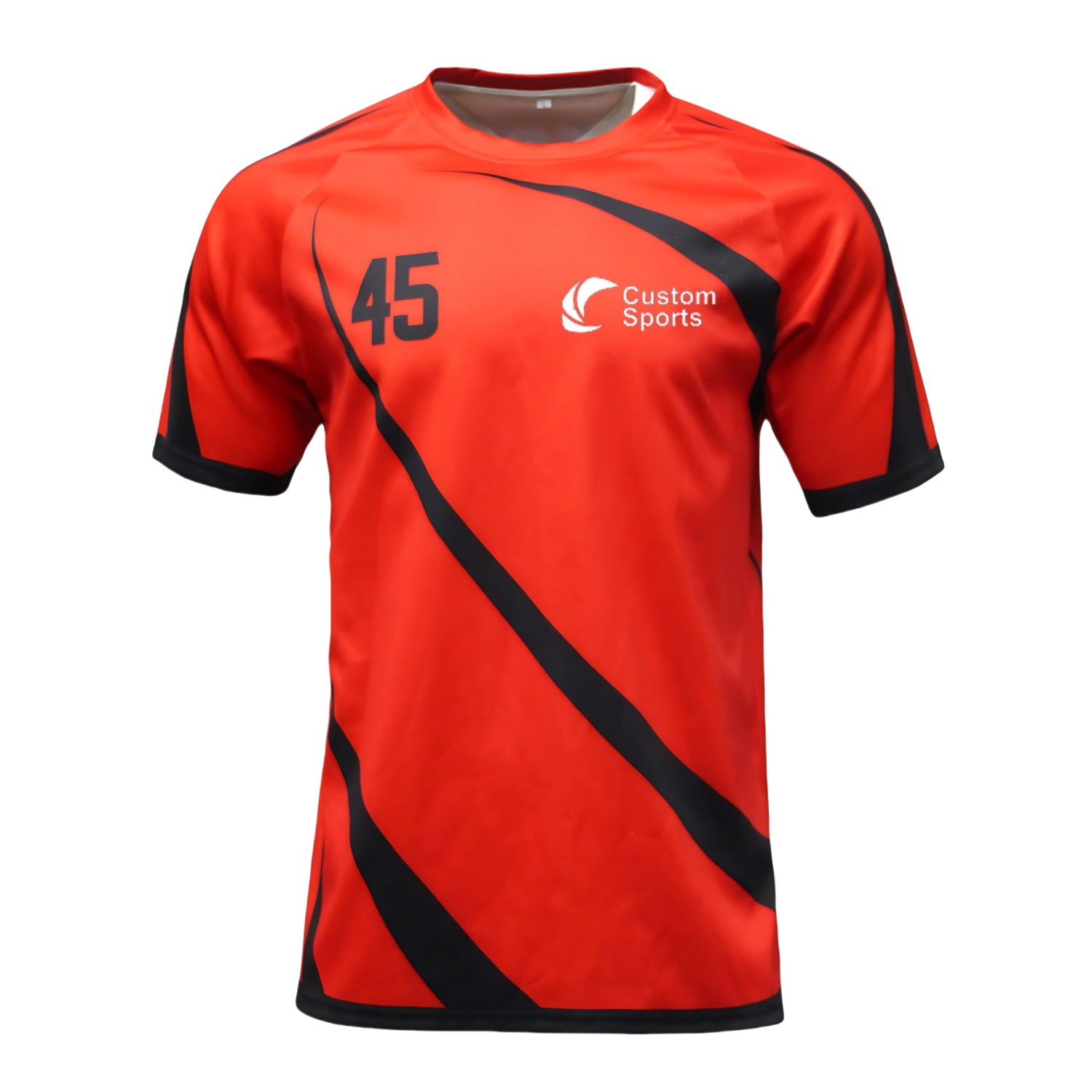 100% Polyester Micro Mesh Sublimated Crew Neck Raglan Sport Tee Shirt - Image 3