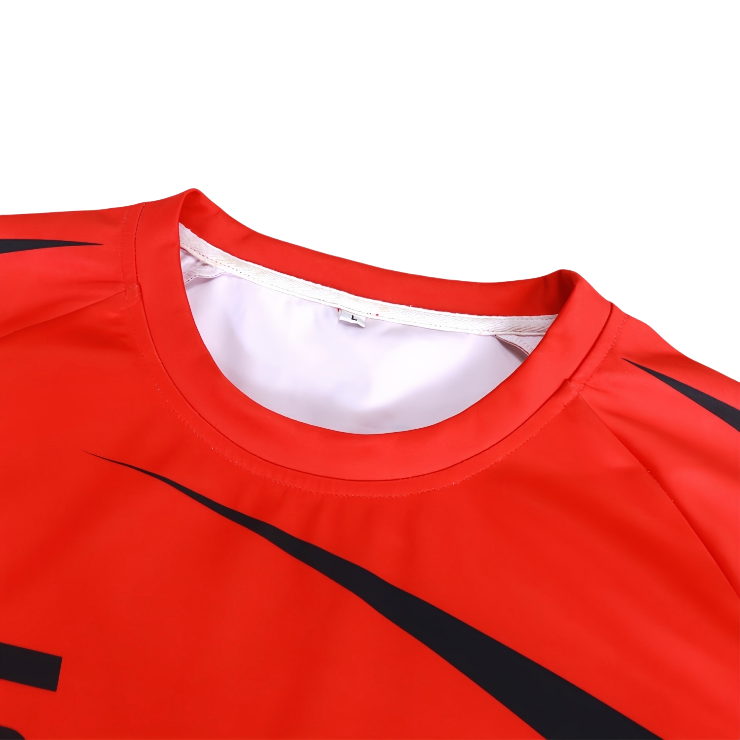 100% Polyester Micro Mesh Sublimated Crew Neck Raglan Sport Tee Shirt - Image 5