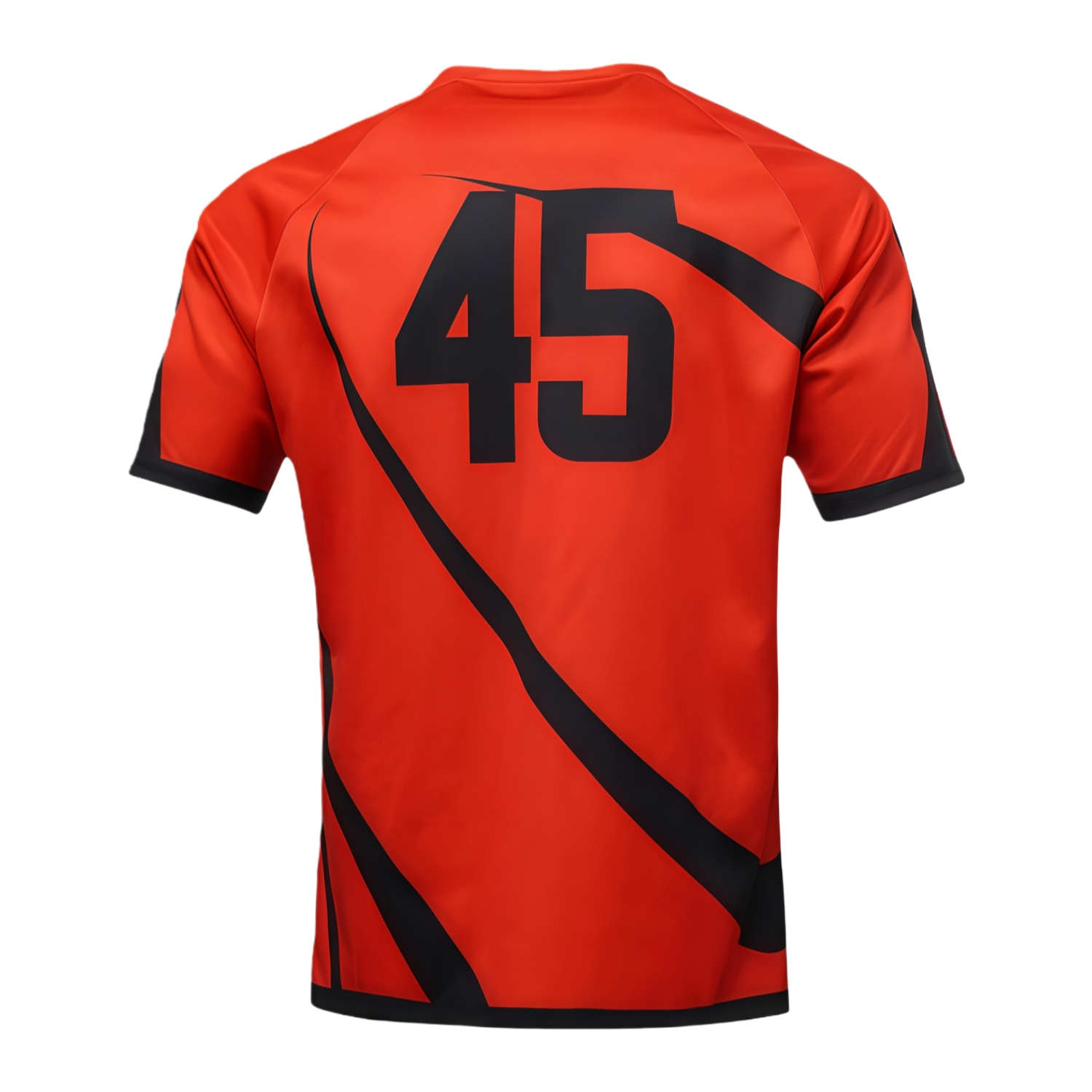 100% Polyester Micro Mesh Sublimated Crew Neck Raglan Sport Tee Shirt - Image 4
