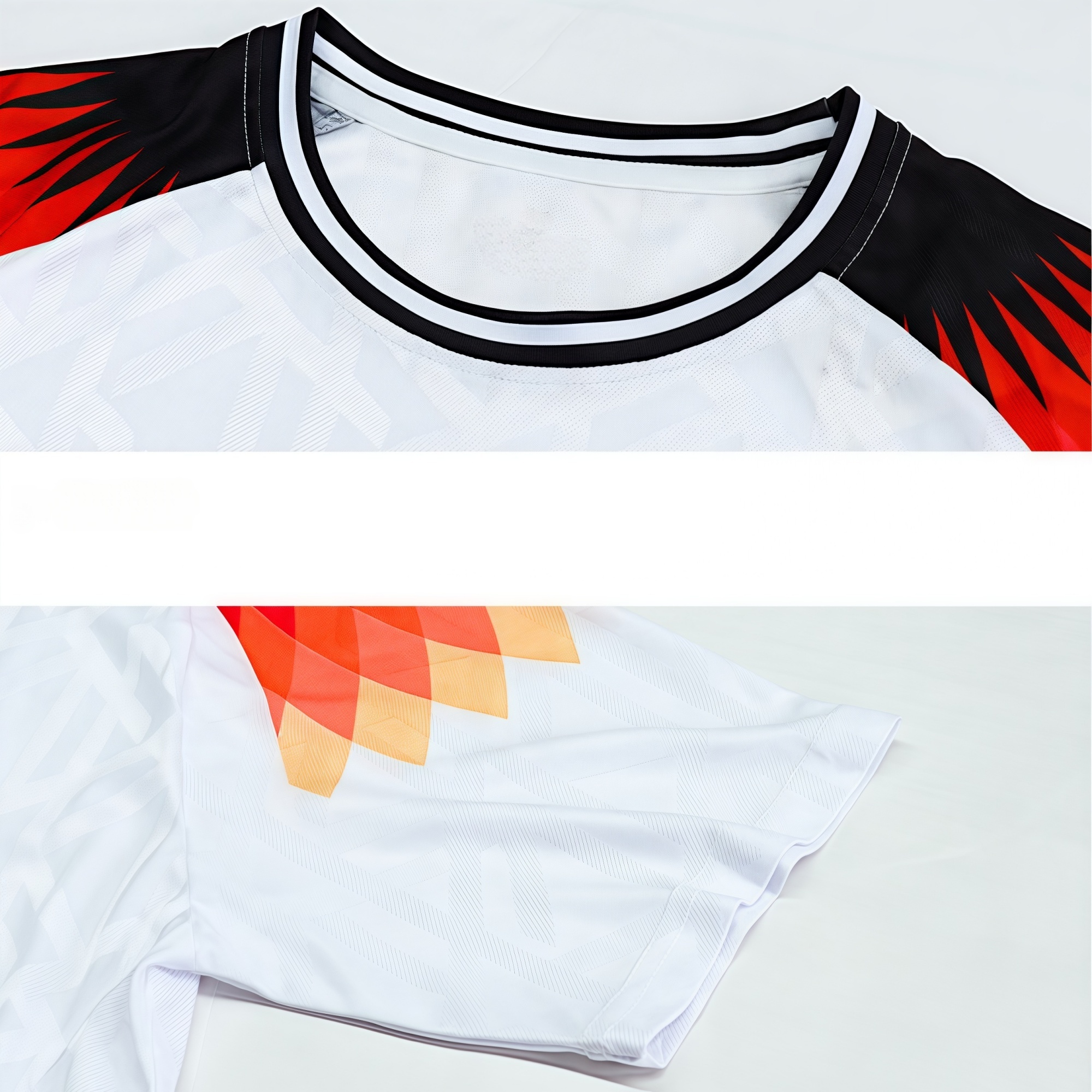 100% Polyester Sublimated Breathable Crew Neck Raglan T-shirt - Image 5