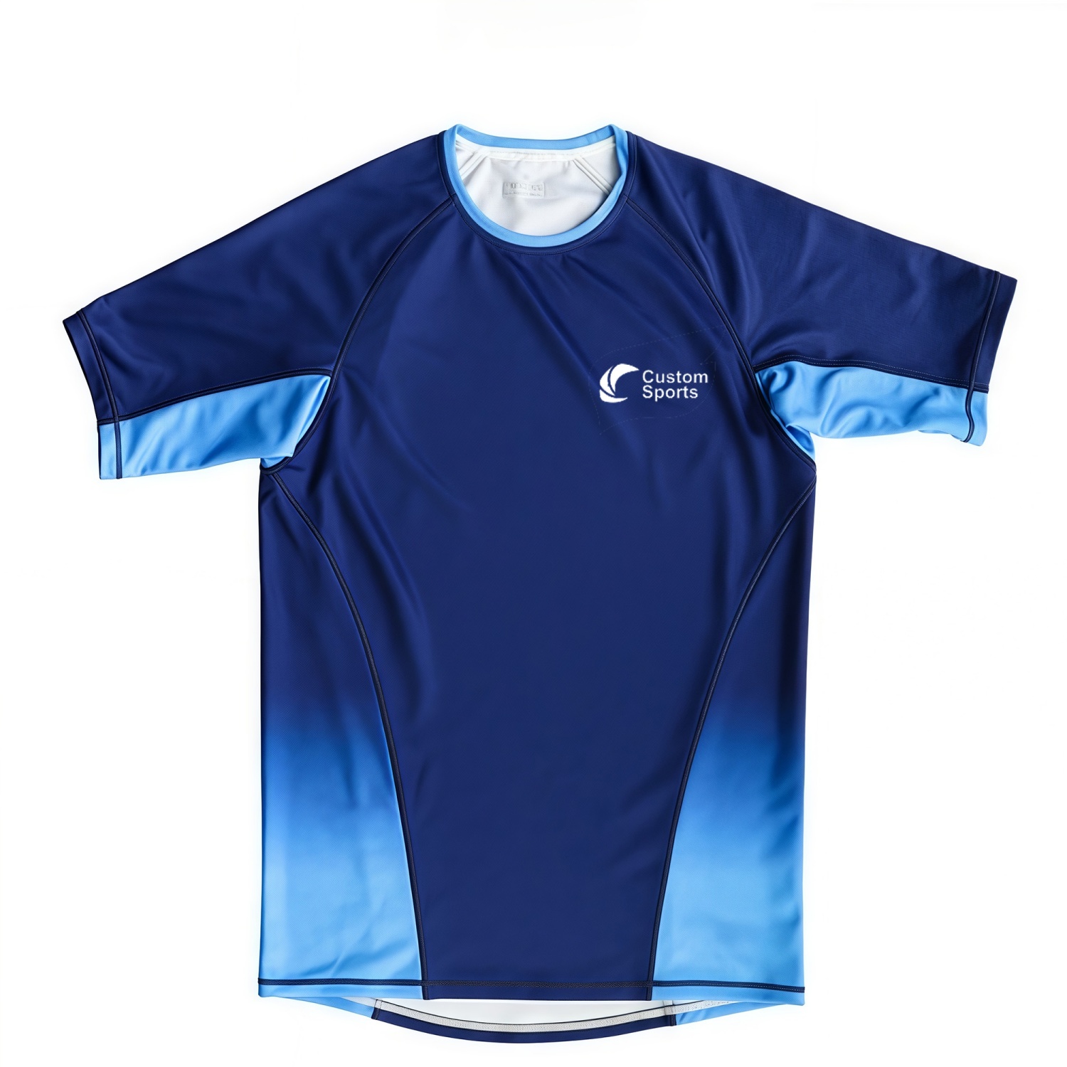 100% Polyester Micro Mesh Sublimated Crew Neck Raglan Tee Shirt - Image 4
