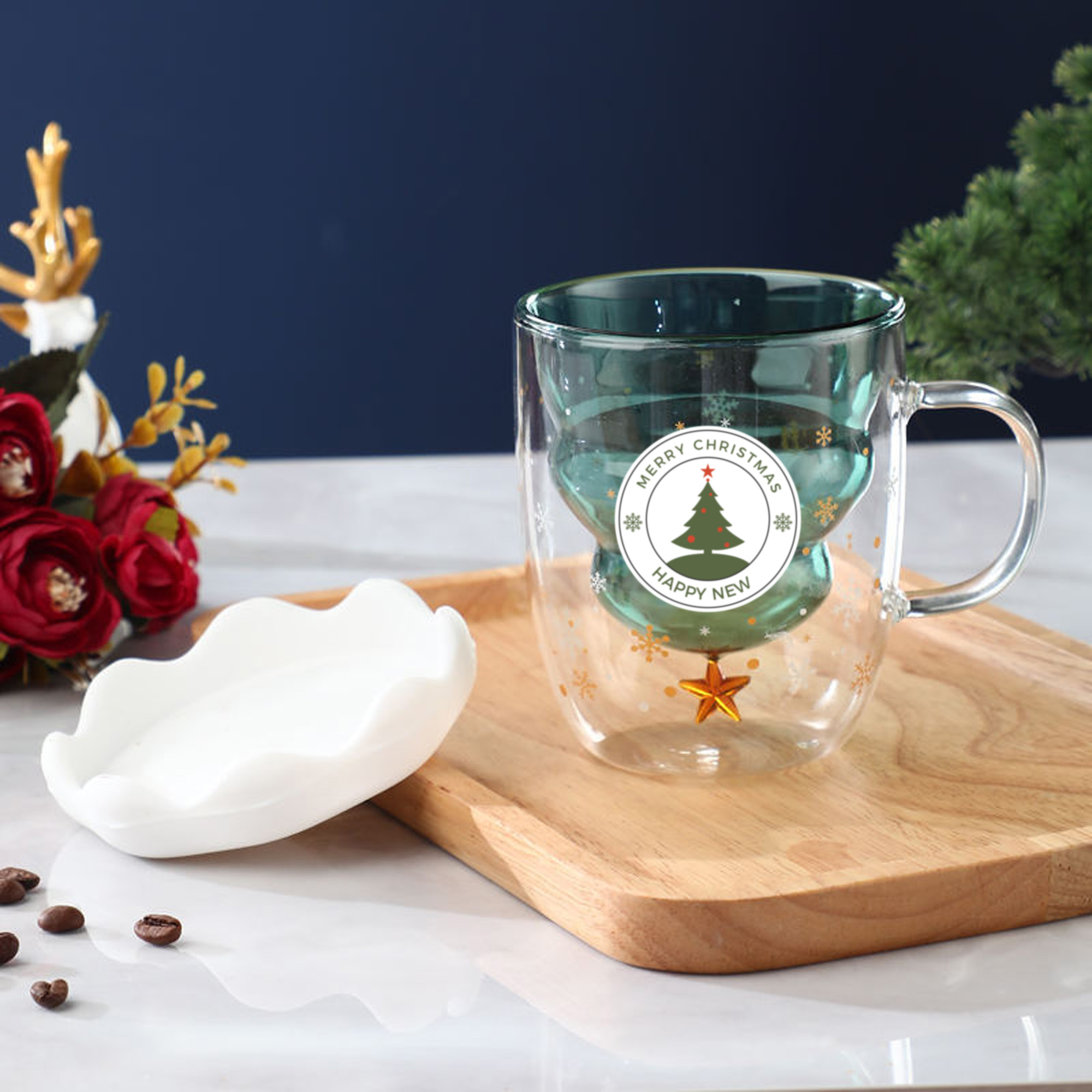 Xmas Tree Double Wall Mug - Image 7