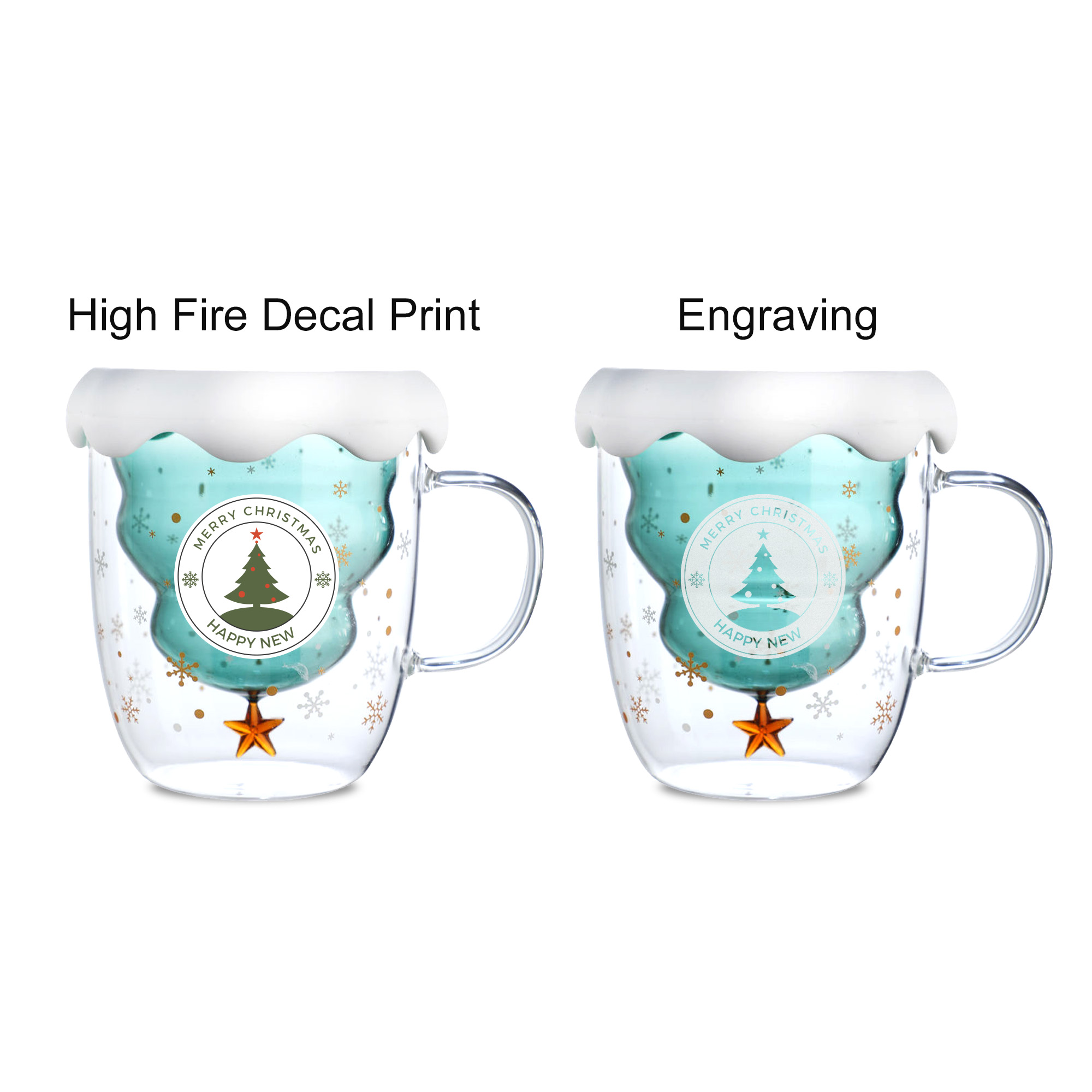 Xmas Tree Double Wall Mug - Image 4