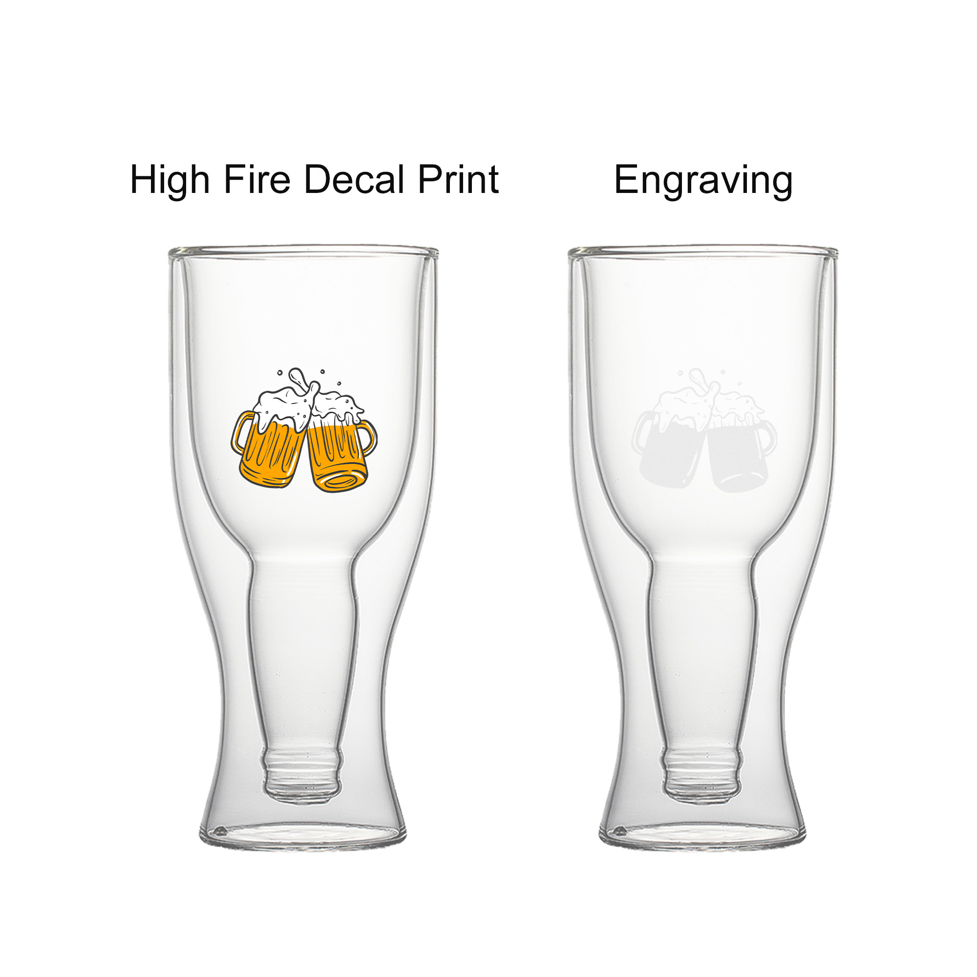 Beer Bottle Double Wall Glass - Image 4