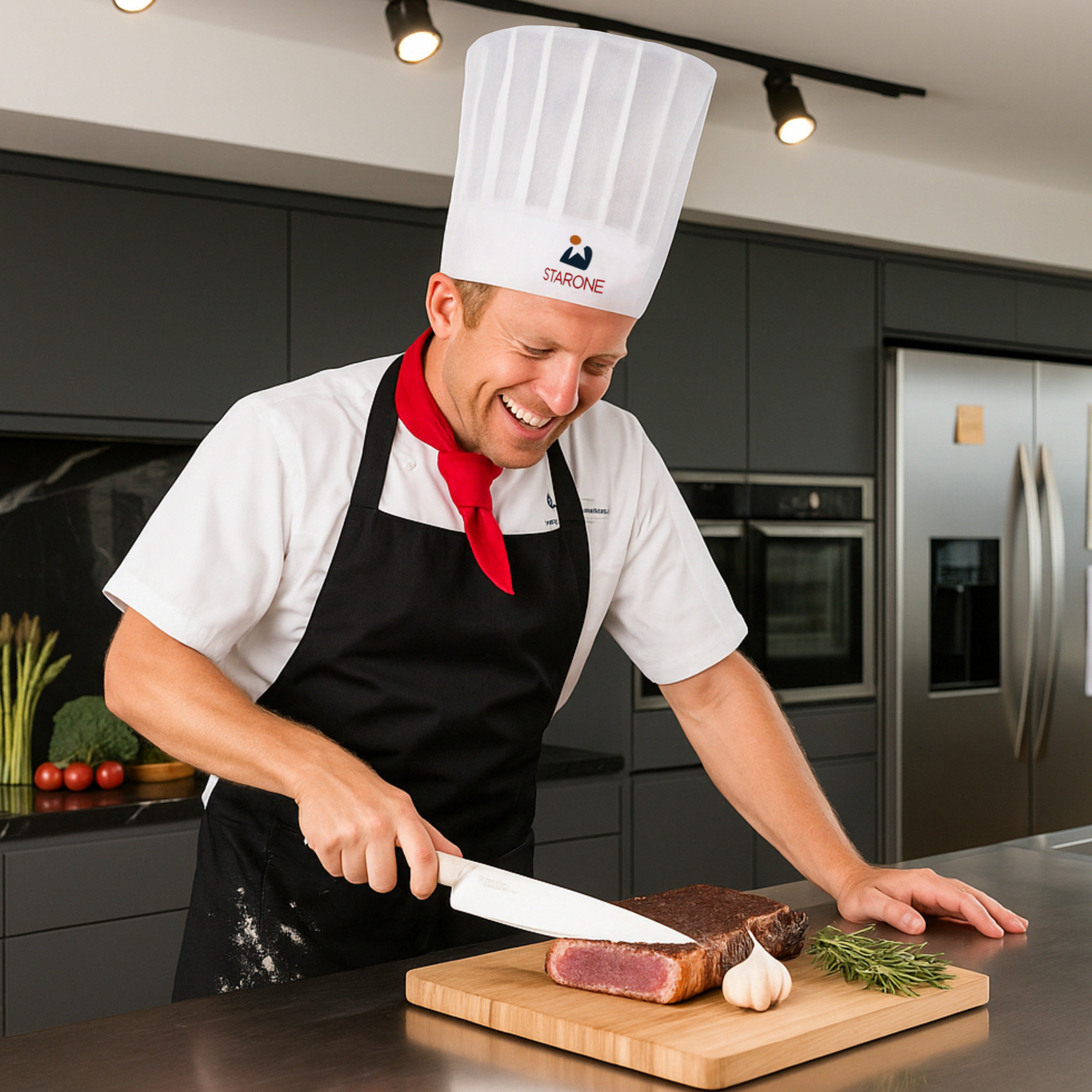 Disposable Non-woven Chef Hat 29cm - Image 9