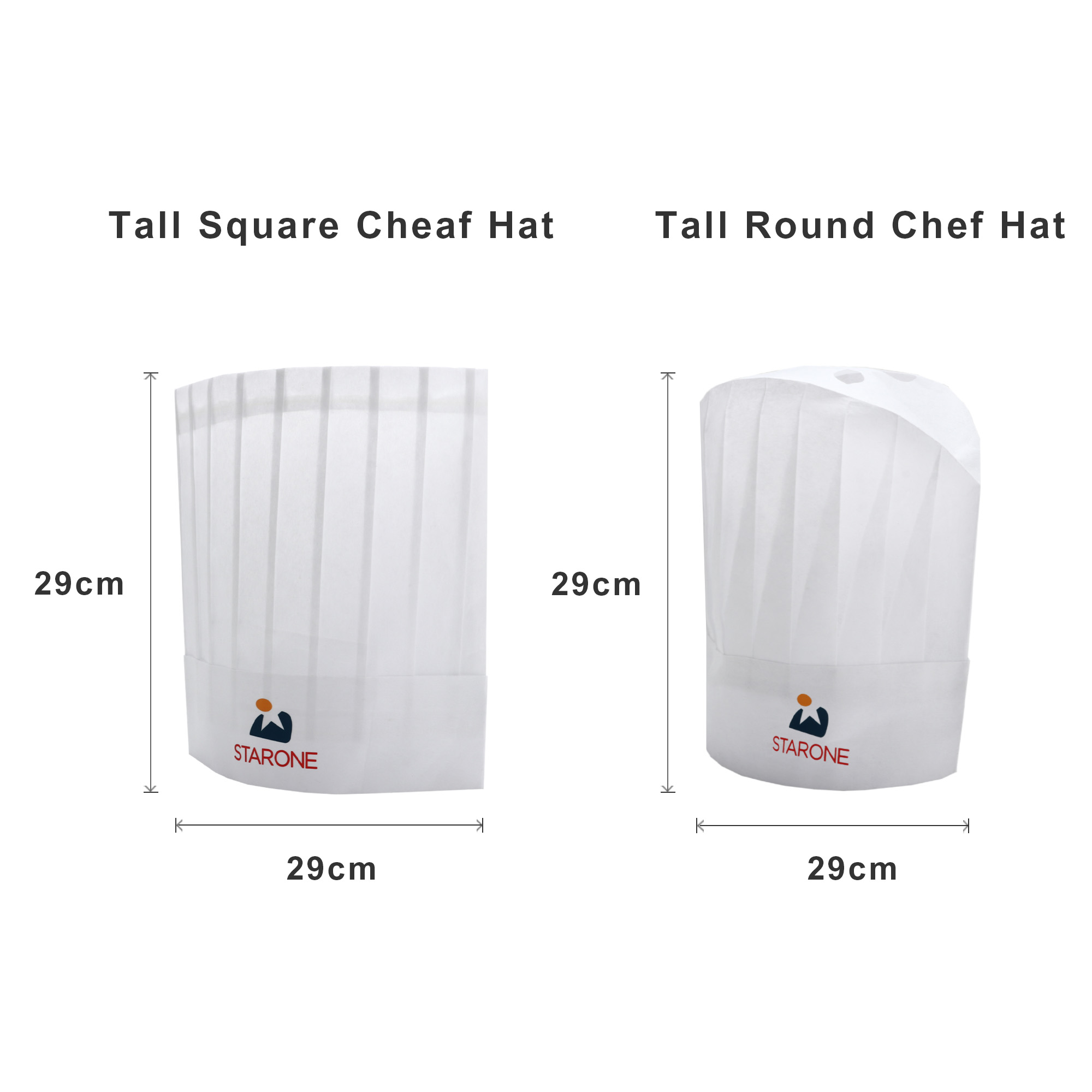 Disposable Non-woven Chef Hat 29cm - Image 5