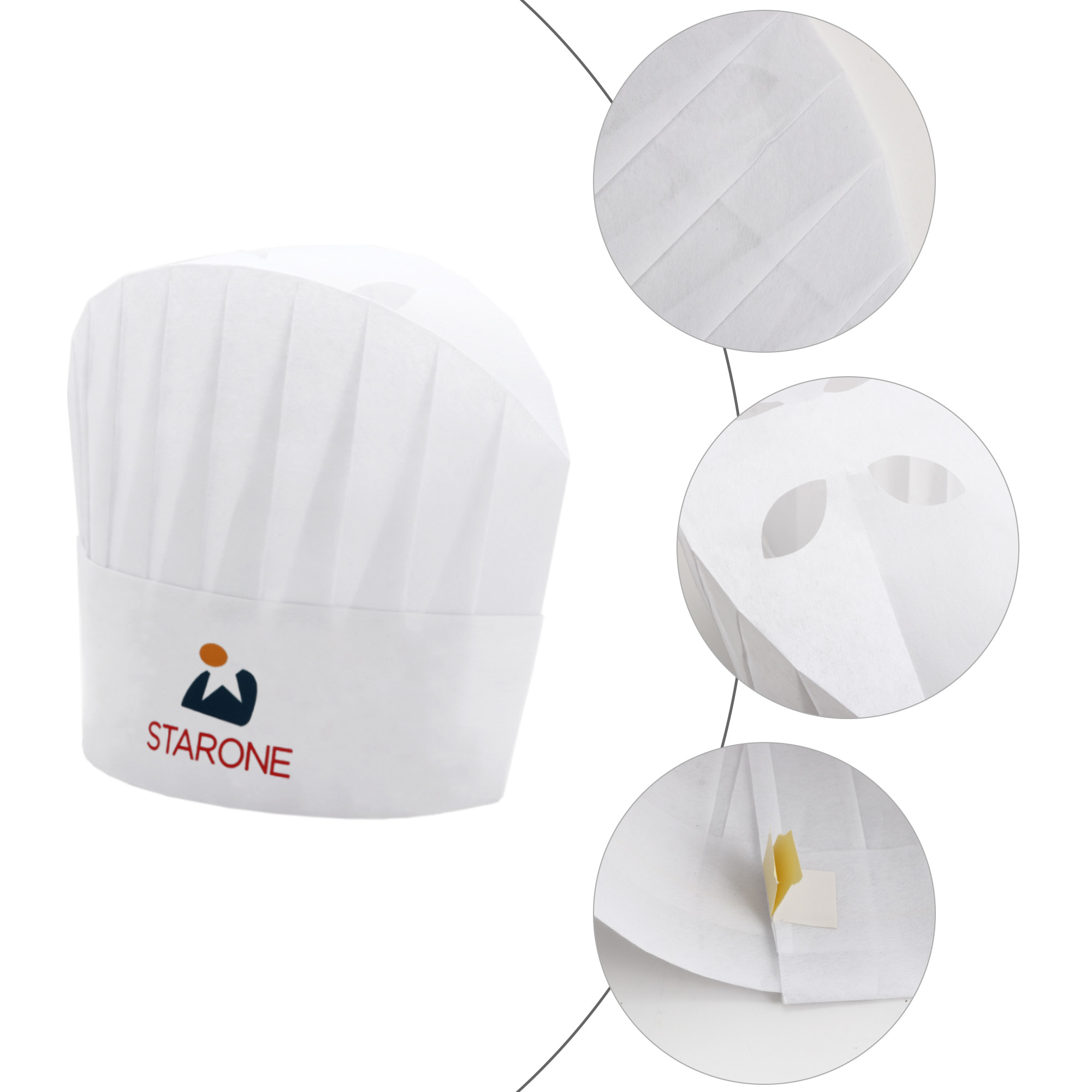 Disposable Non-woven Chef Hat 23cm - Image 8