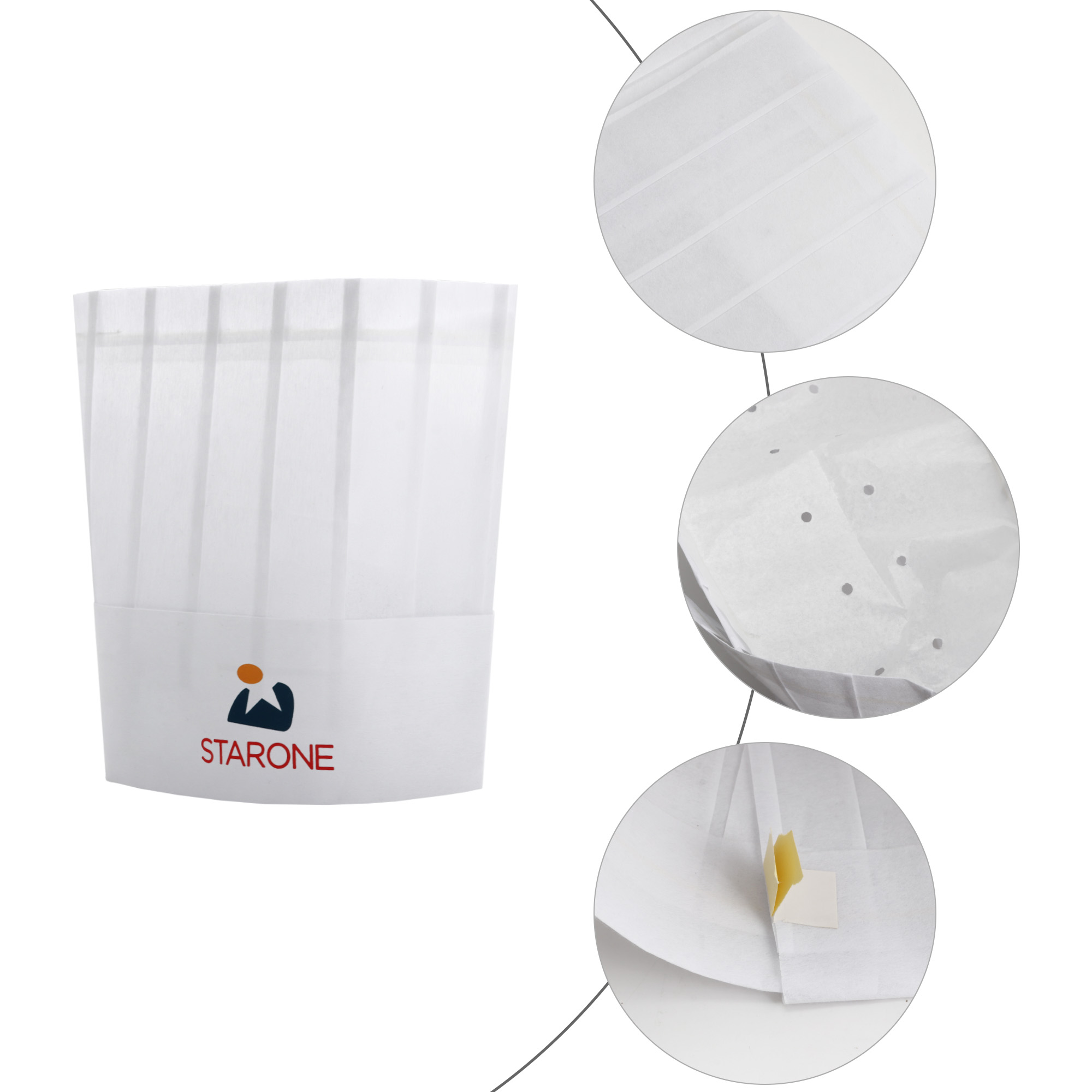 Disposable Non-woven Chef Hat 23cm - Image 7